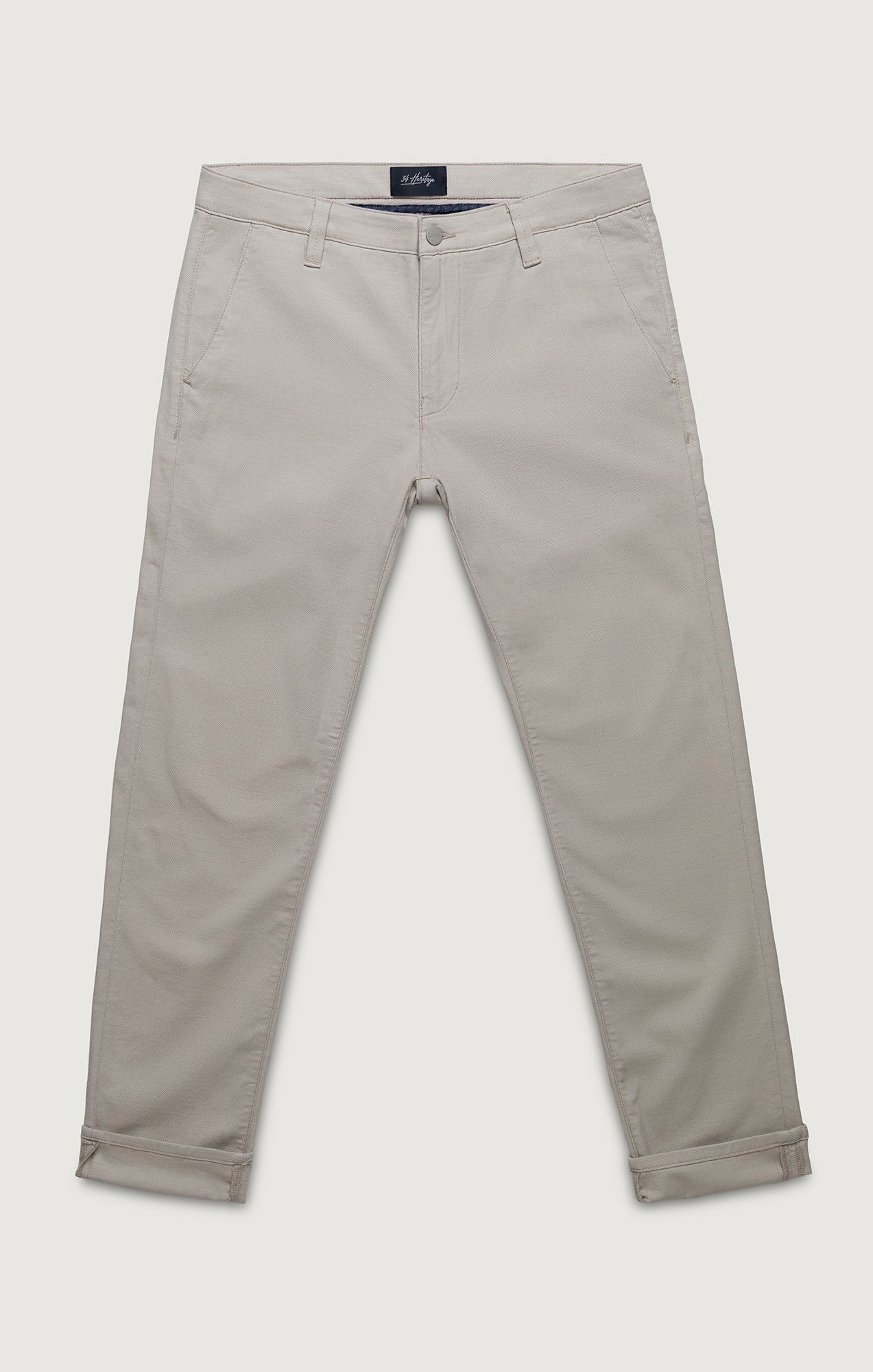 Verona Straight Leg Chino Pants In Oat Honeycomb