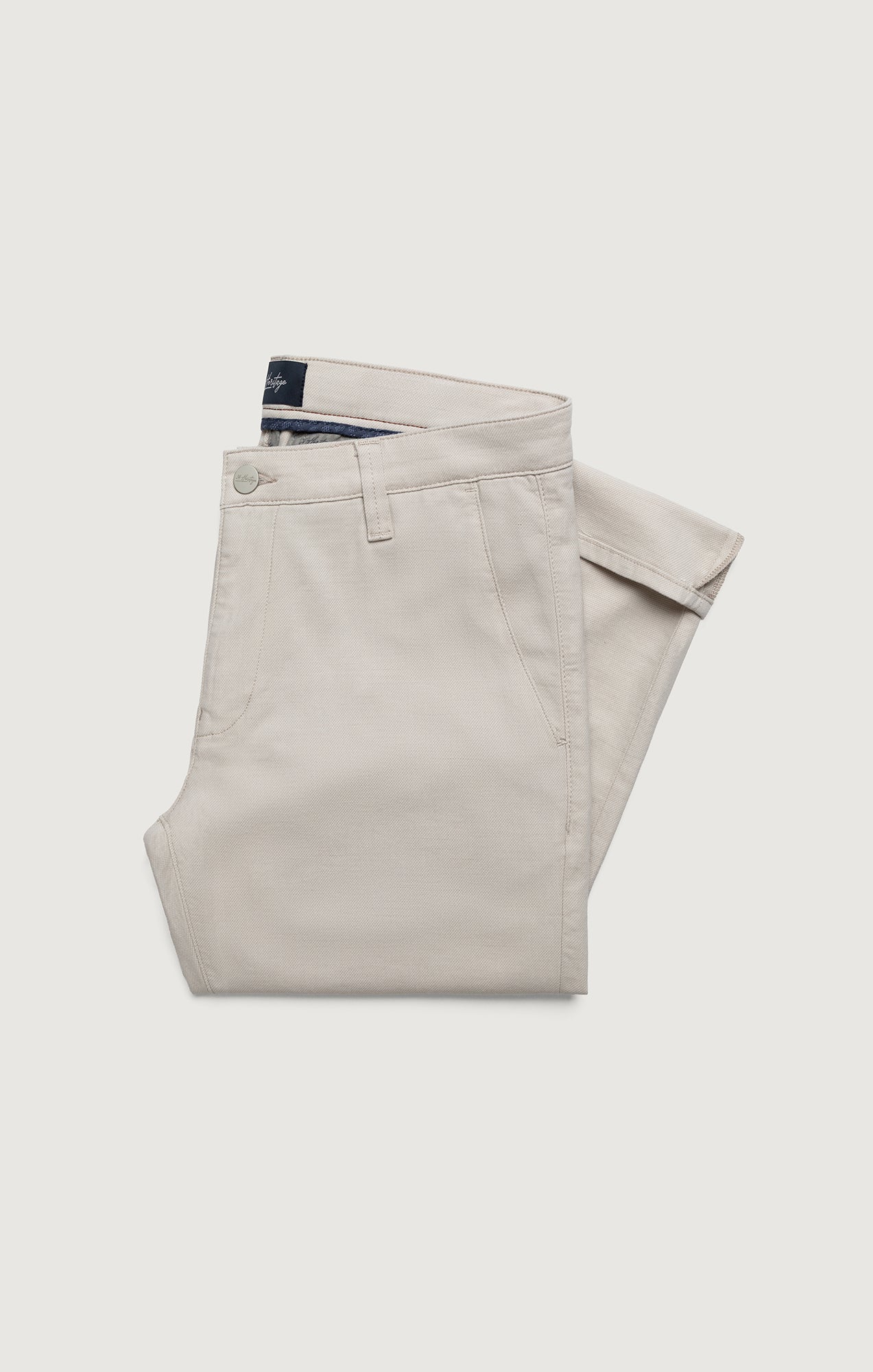 Verona Straight Leg Chino Pants In Oat Honeycomb