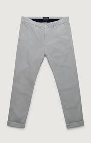 Verona Straight Leg Chino Pants In Ice Grey High Flyer