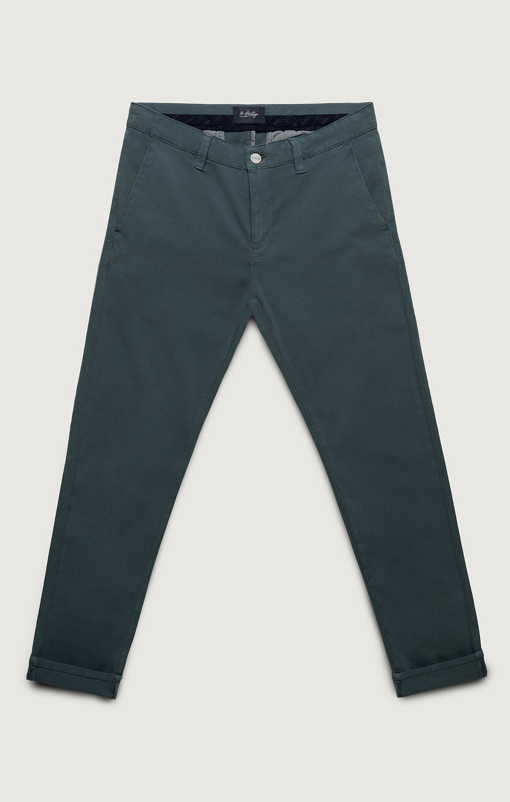 Verona Straight Leg Chino Pants In Slate High Flyer