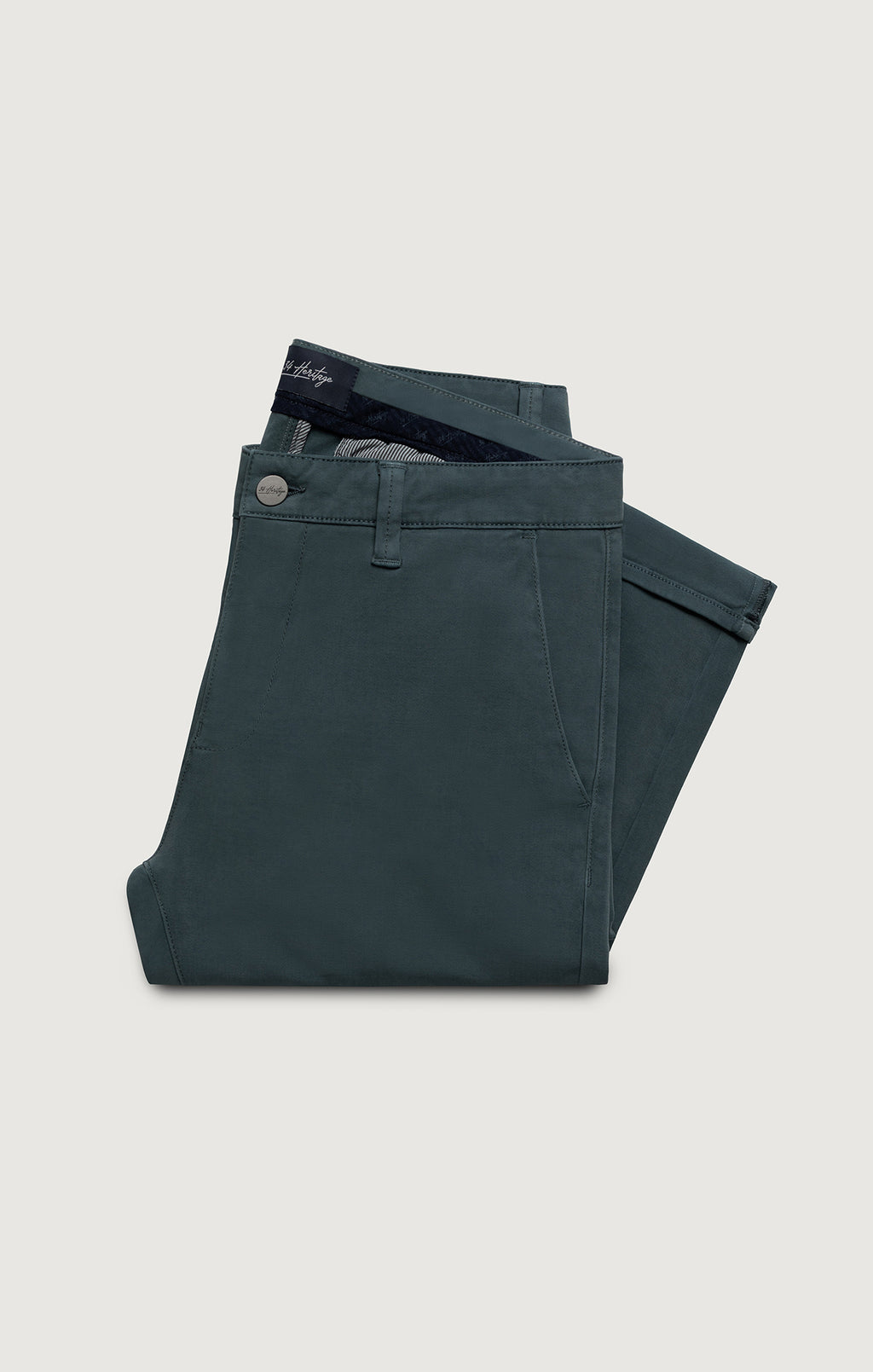 Verona Straight Leg Chino Pants In Slate High Flyer