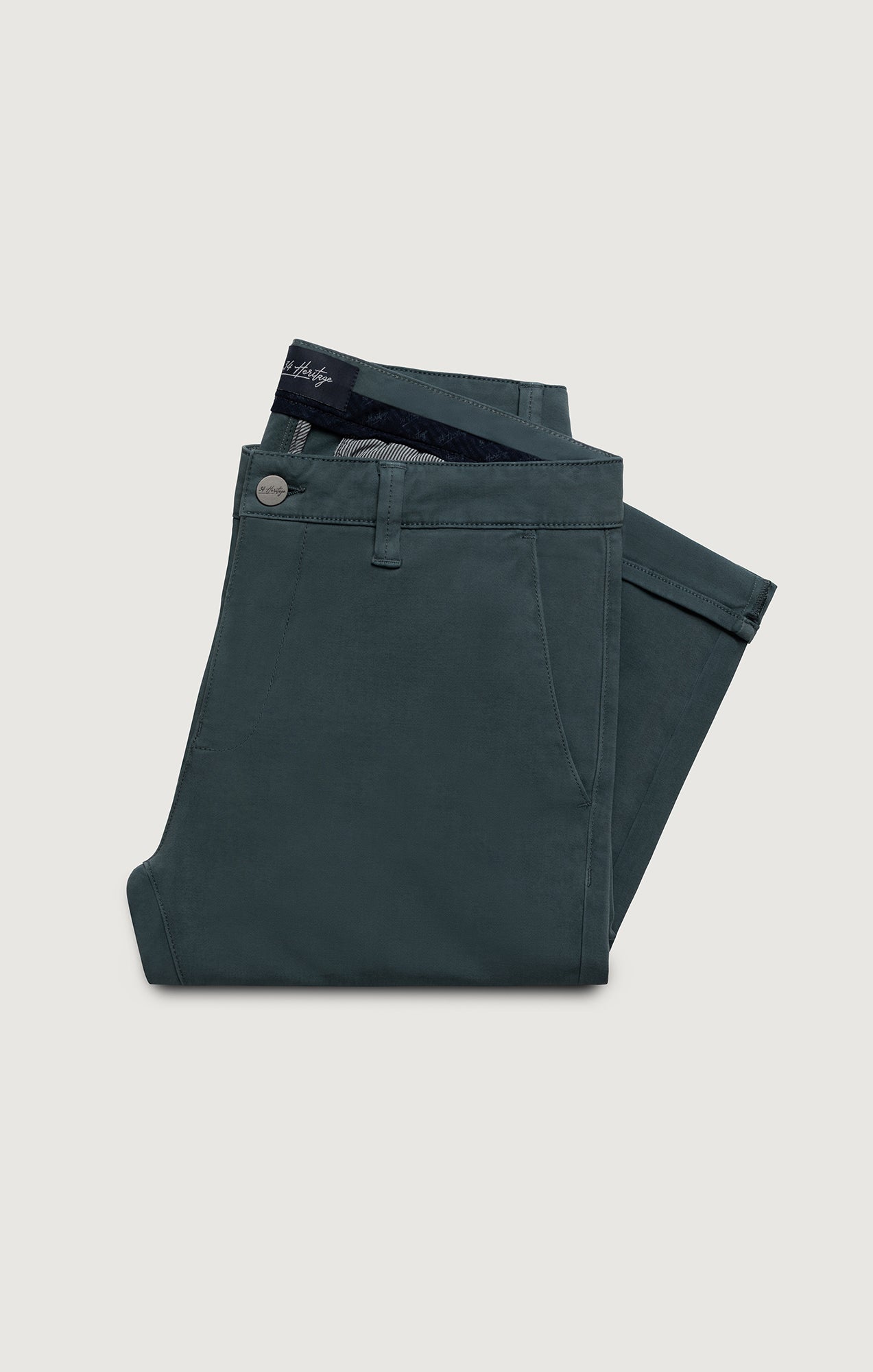 Verona Straight Leg Chino Pants In Slate High Flyer