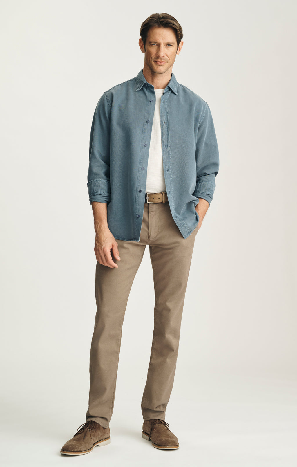 Verona Straight Leg Chino Pants in Clay CoolMax