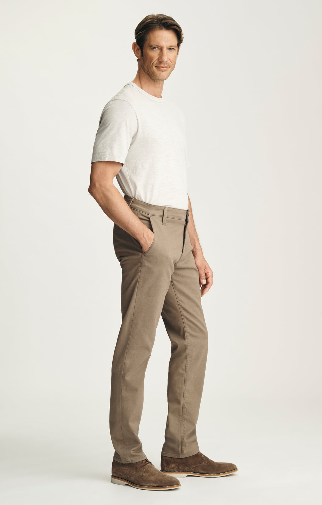 Verona Straight Leg Chino Pants in Clay CoolMax