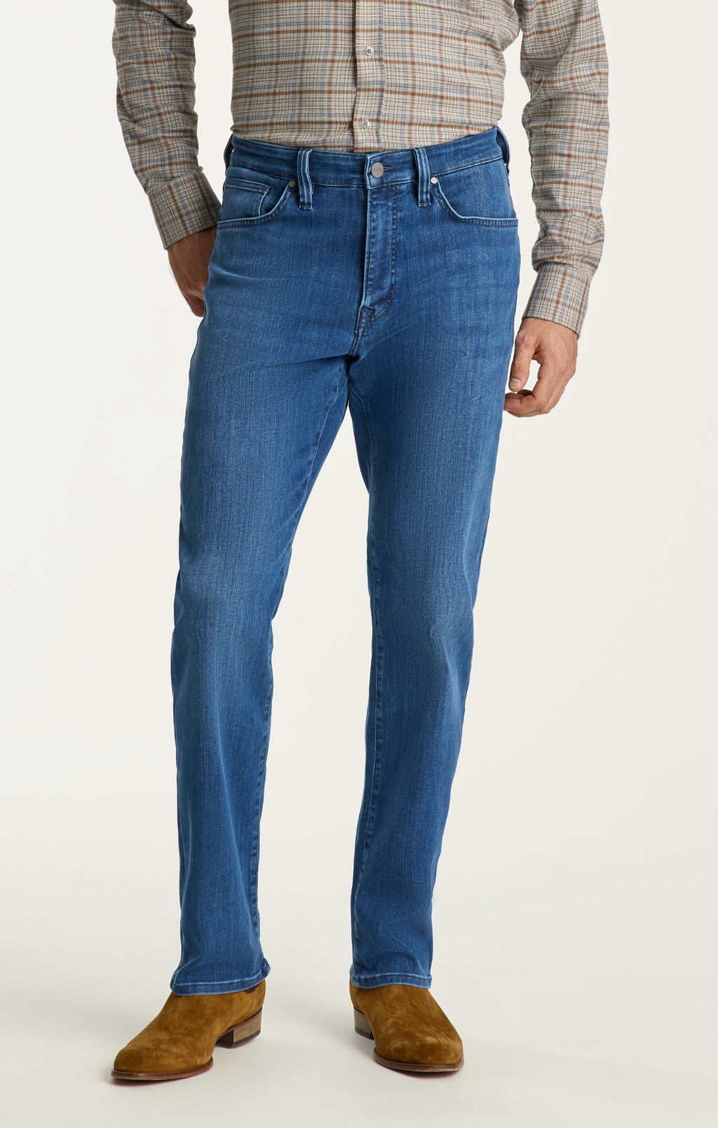 Charisma Relaxed Straight Jeans in Mid Urban
