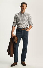 Charisma Relaxed Straight Pants In Insignia Blue Diagonal