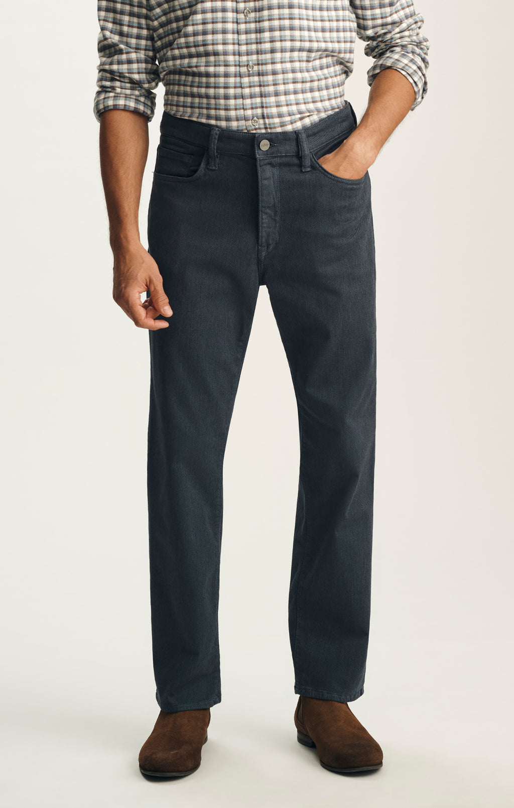 Charisma Relaxed Straight Pants In Insignia Blue Diagonal