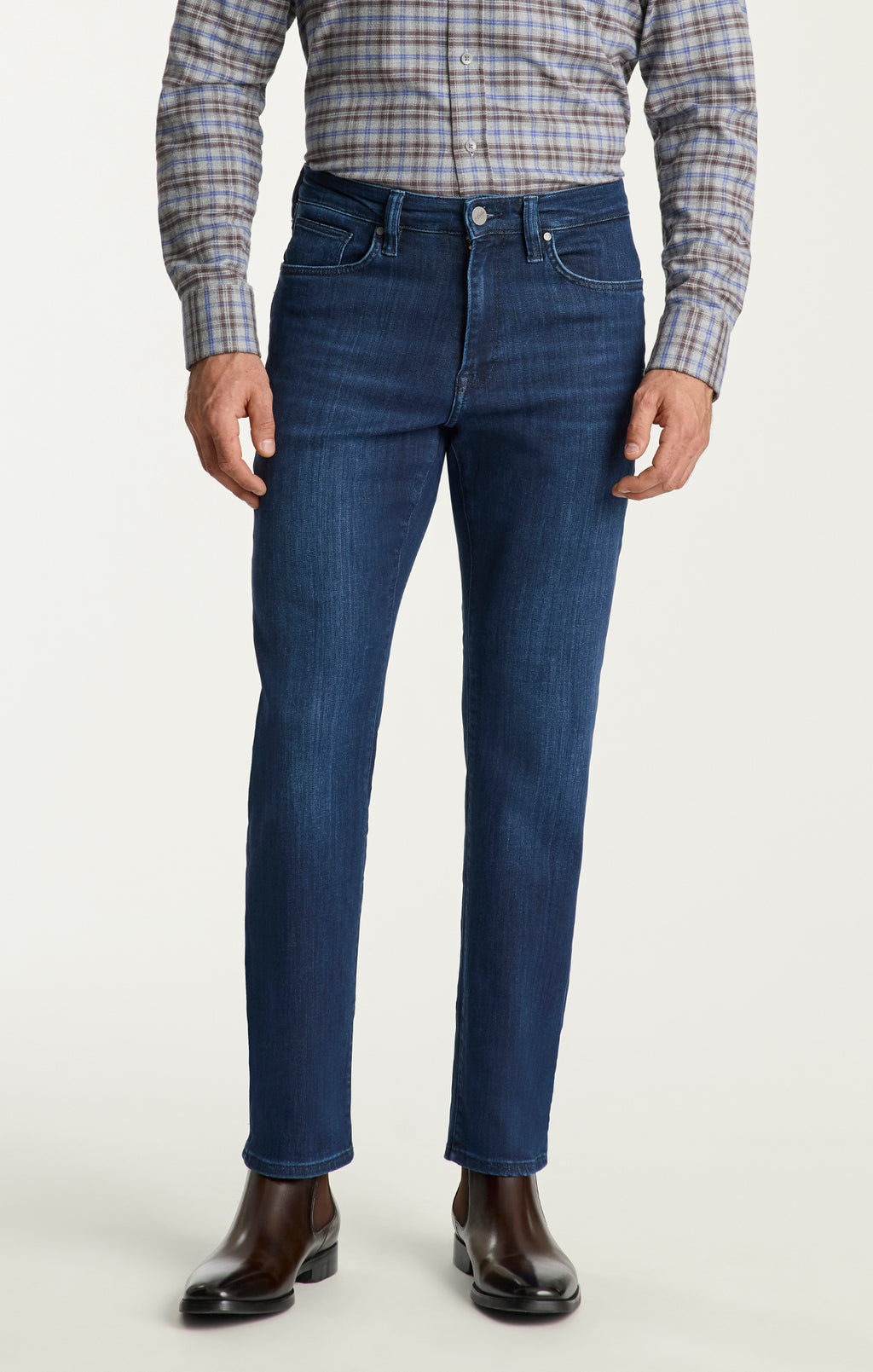 Charisma Relaxed Straight Jeans In Dark Midnight Brushed Urban