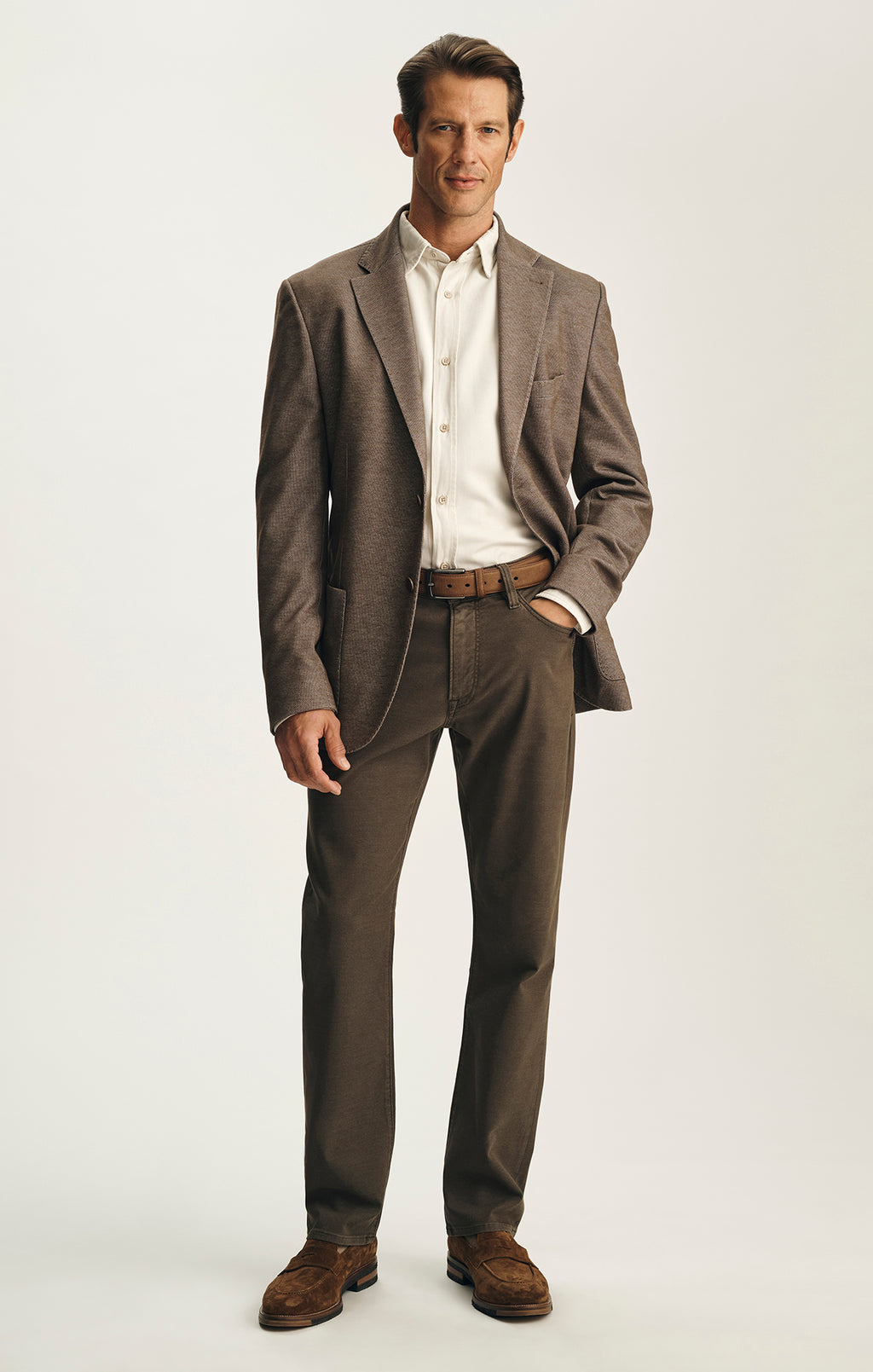 Camino Relaxed Straight Pants in Cactus CoolMax