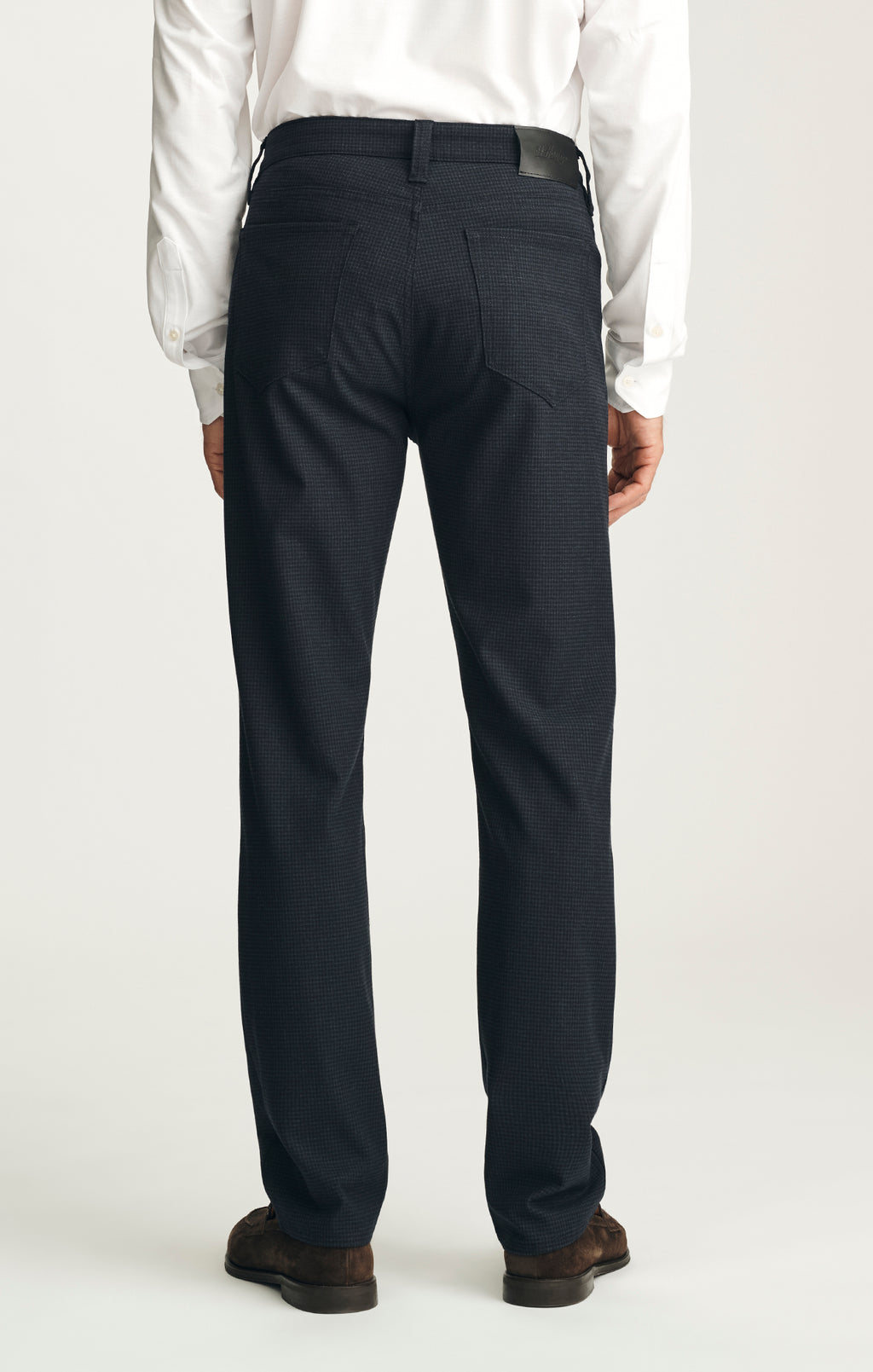 Courage Straight Leg Pants in Dark Navy Supreme Plaid