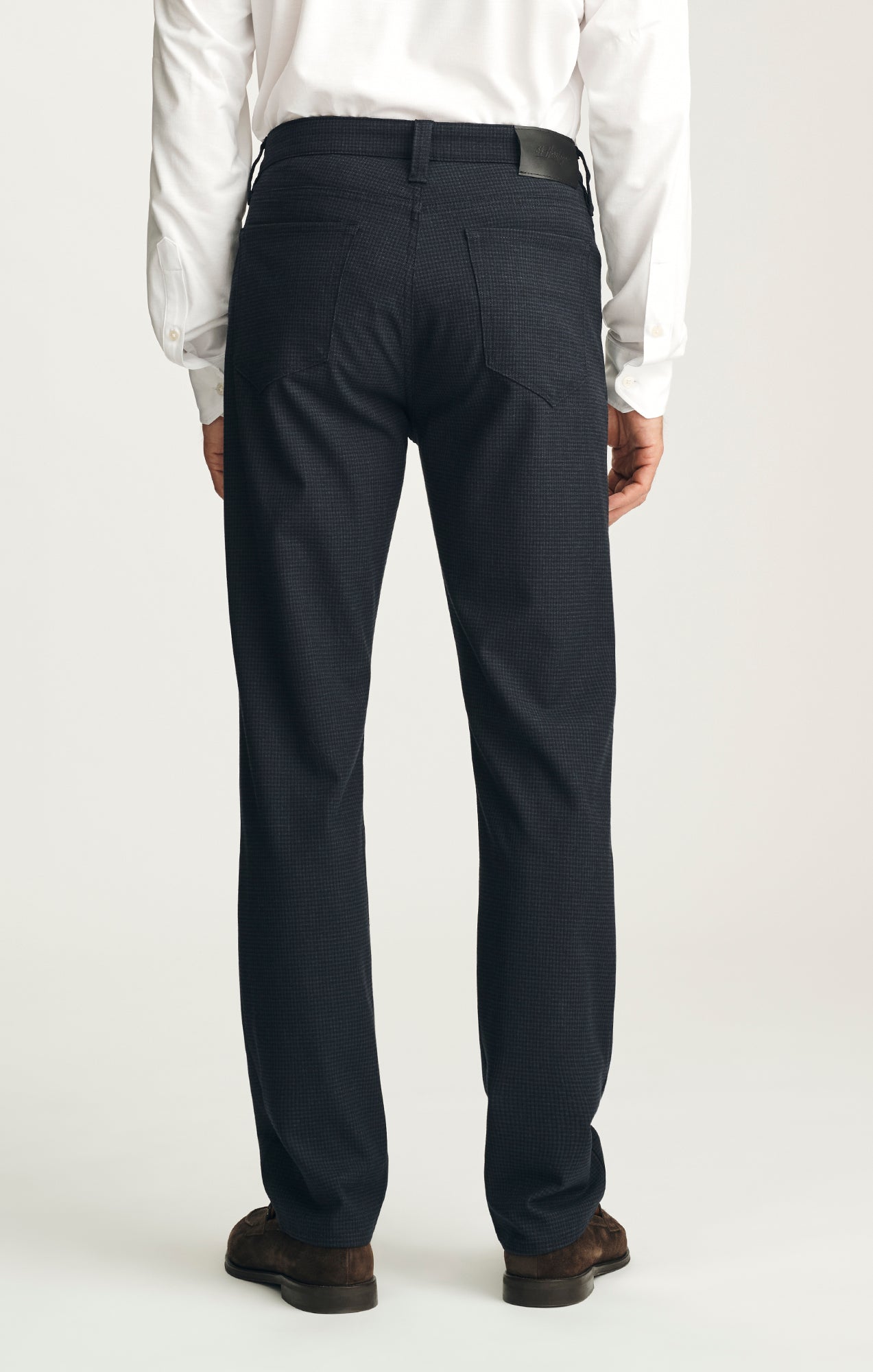Courage Straight Leg Pants in Dark Navy Supreme Plaid