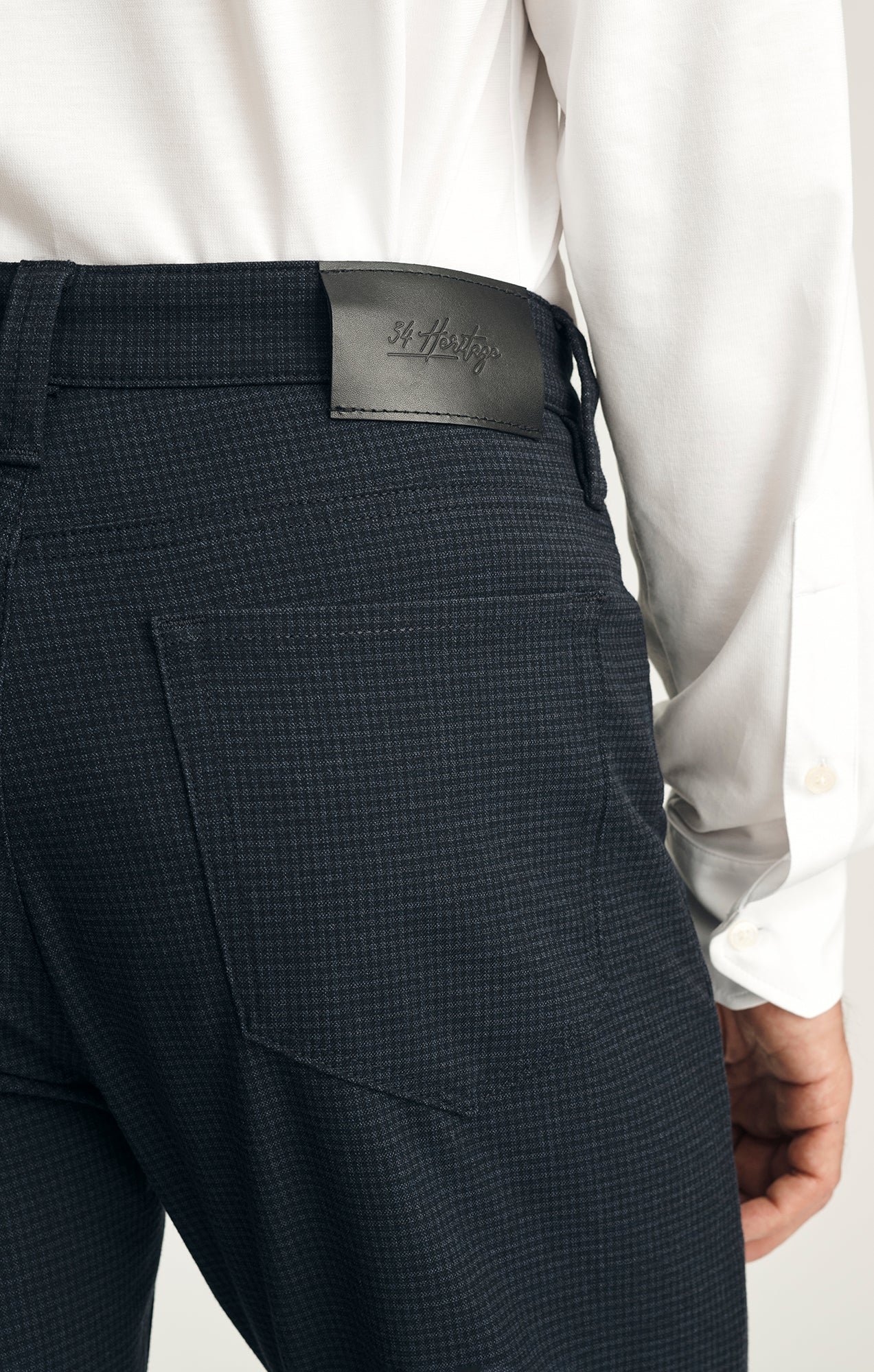 Courage Straight Leg Pants in Dark Navy Supreme Plaid