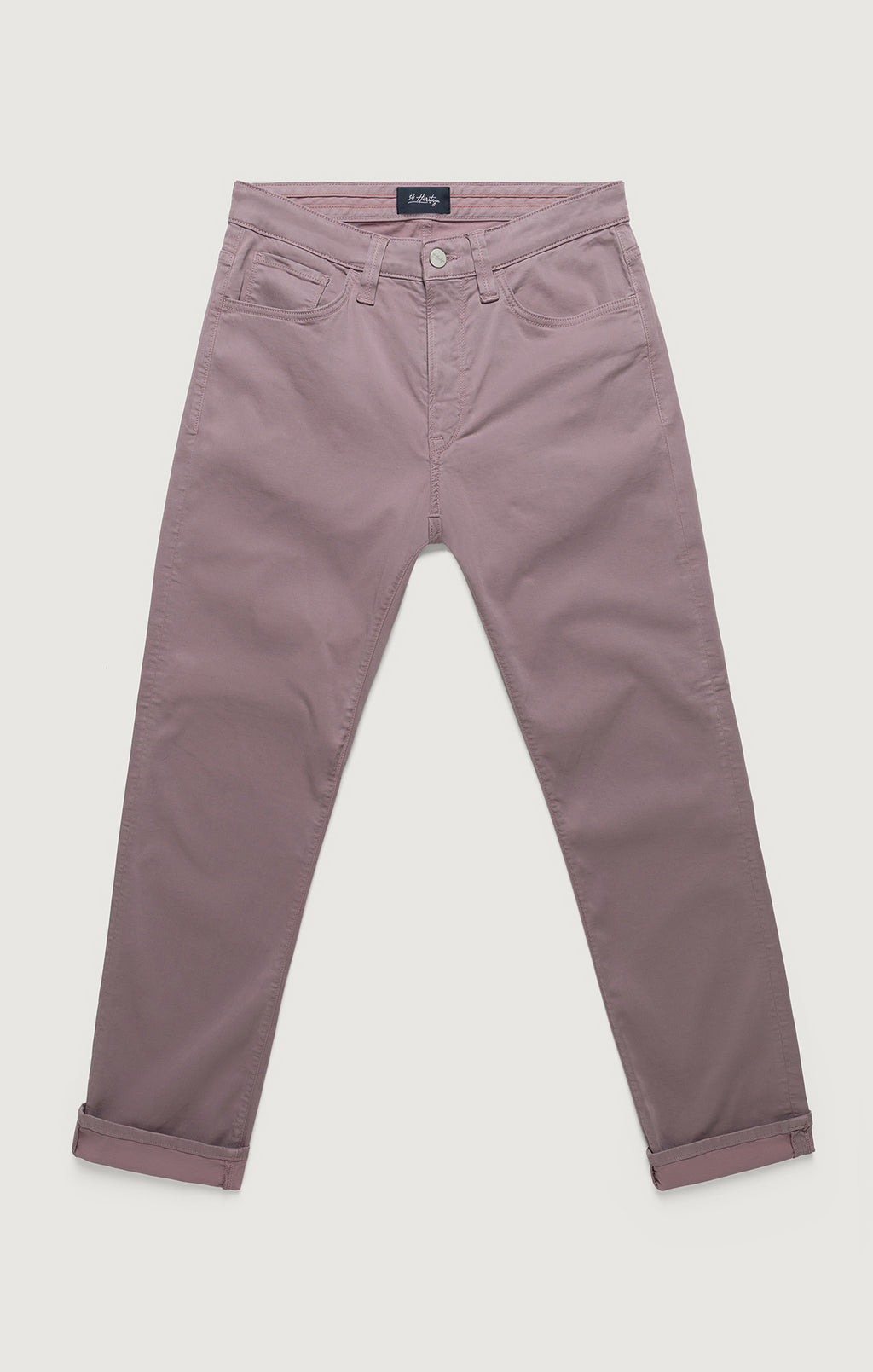 Courage Straight Leg Pants In Lavender Twill