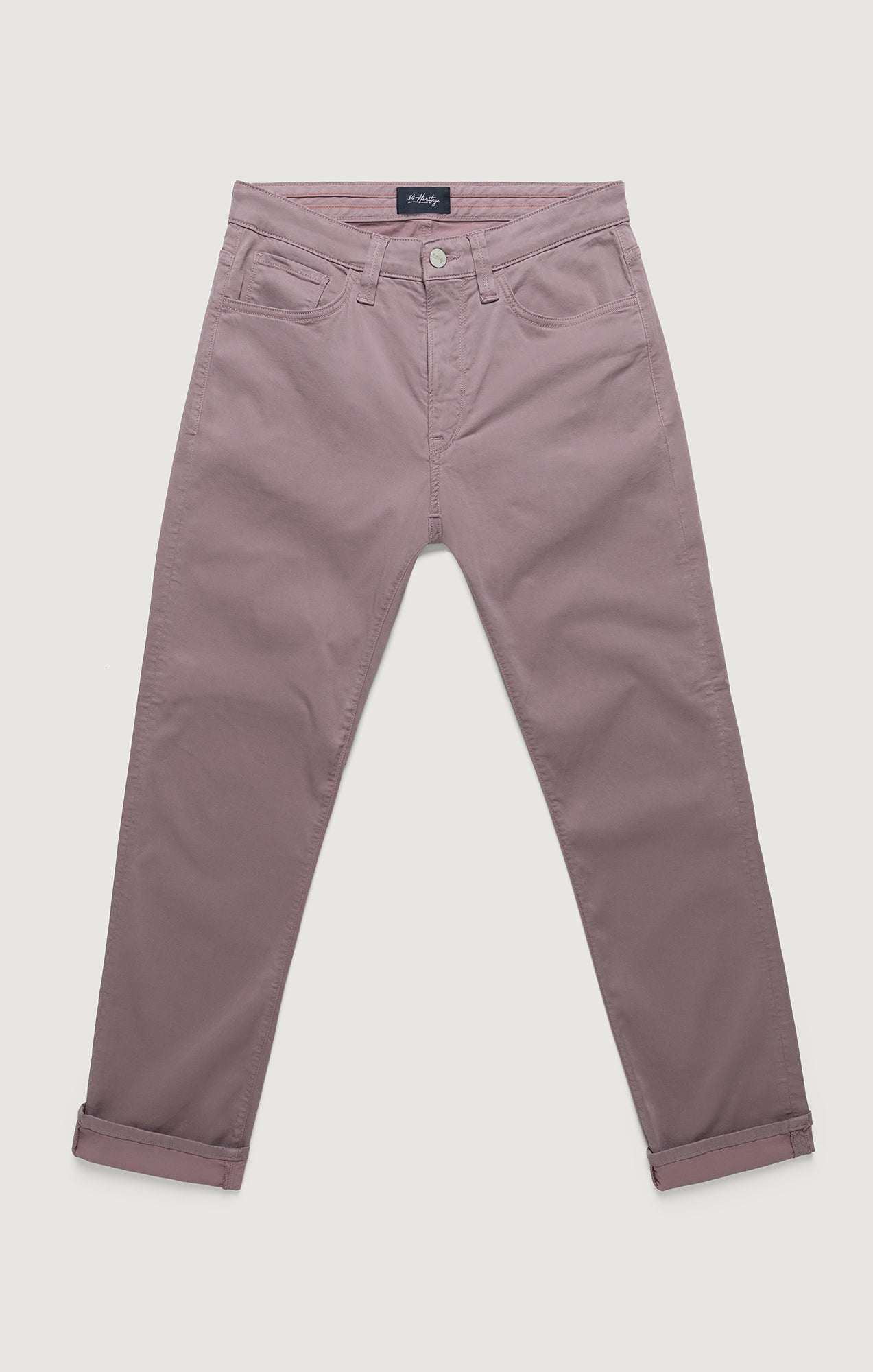 Courage Straight Leg Pants In Lavender Twill