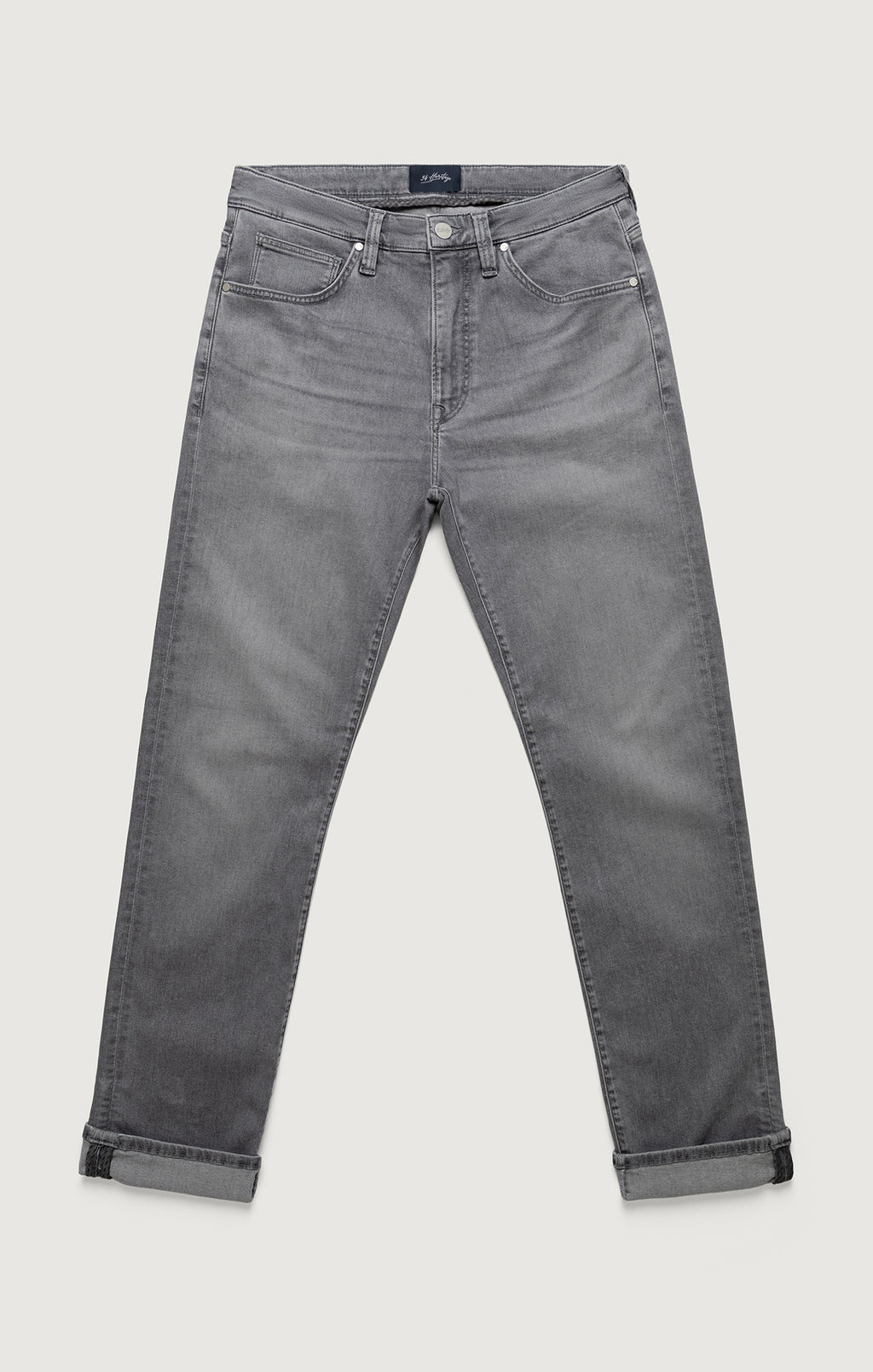 Courage Straight Leg Jeans In Light Smoke Brushed Urban