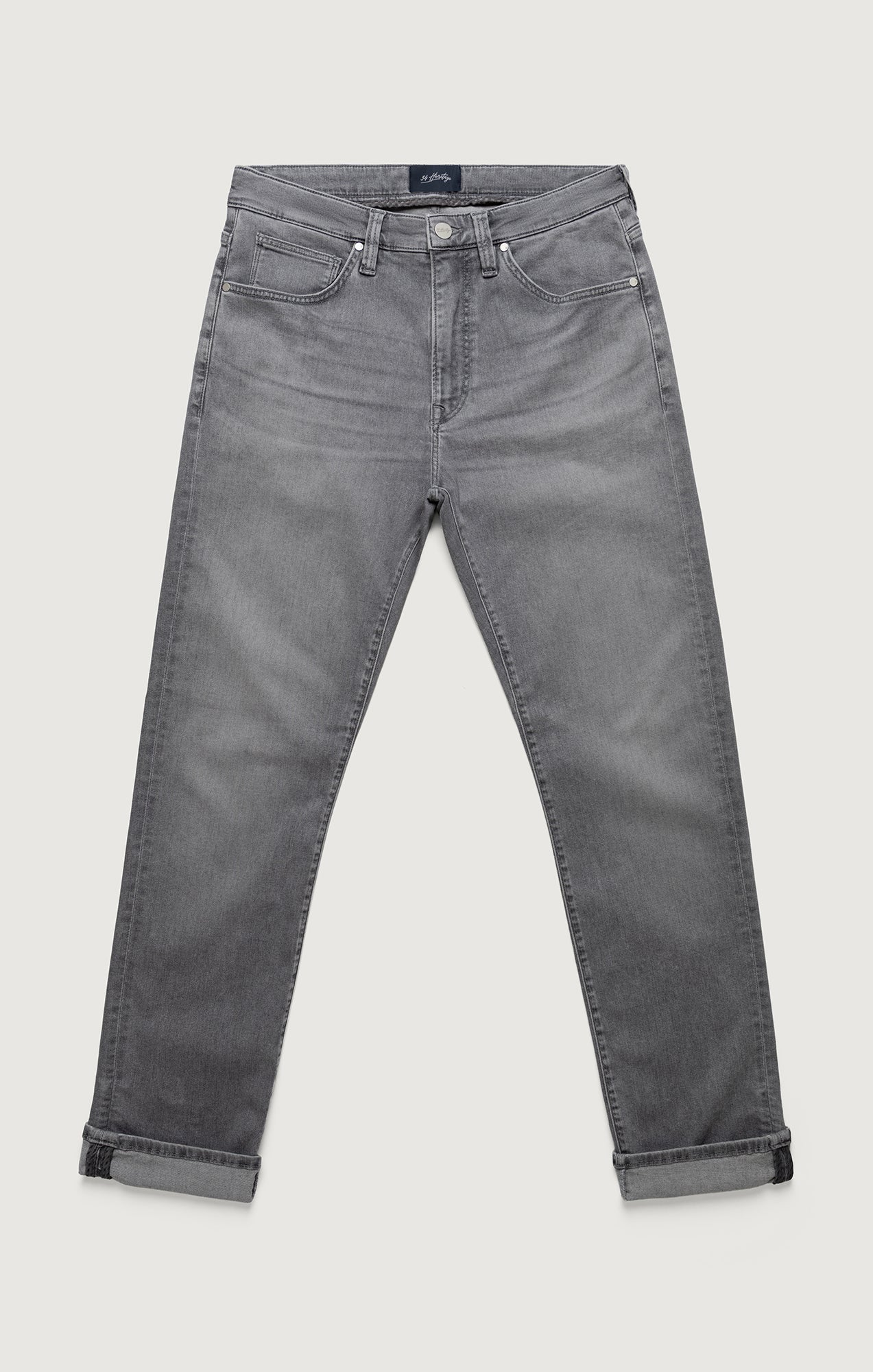 Courage Straight Leg Jeans In Light Smoke Brushed Urban