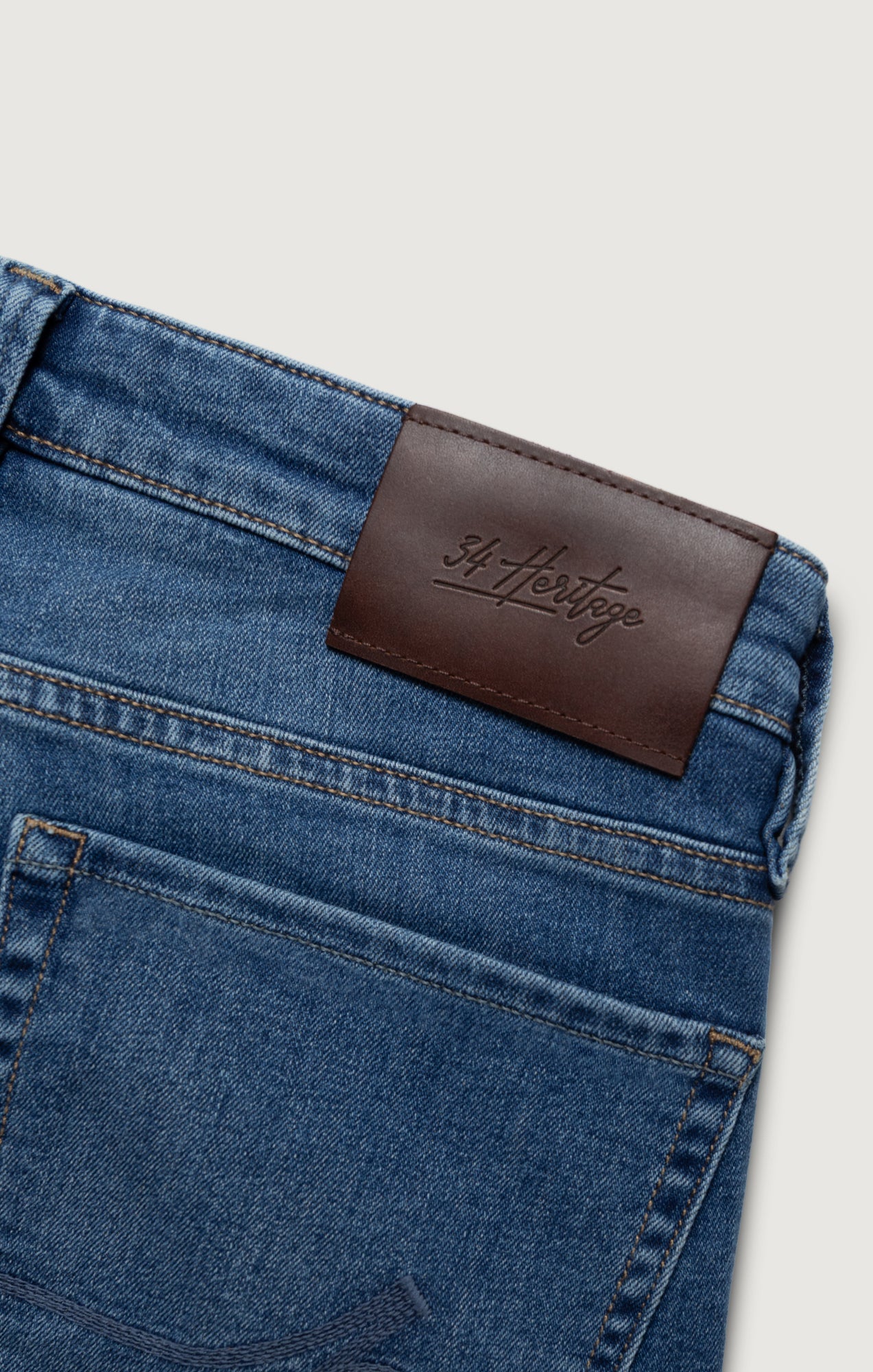 Courage Straight Leg Jeans in Dark Brushed Organic Ultra