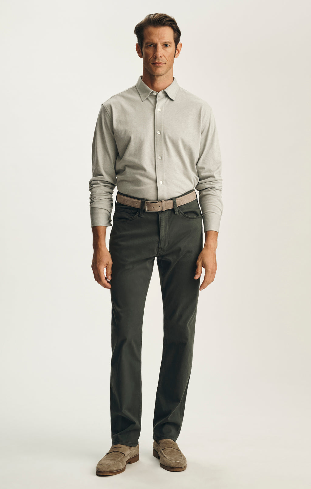 Courage Straight Leg Pants in Deep Teal Twill