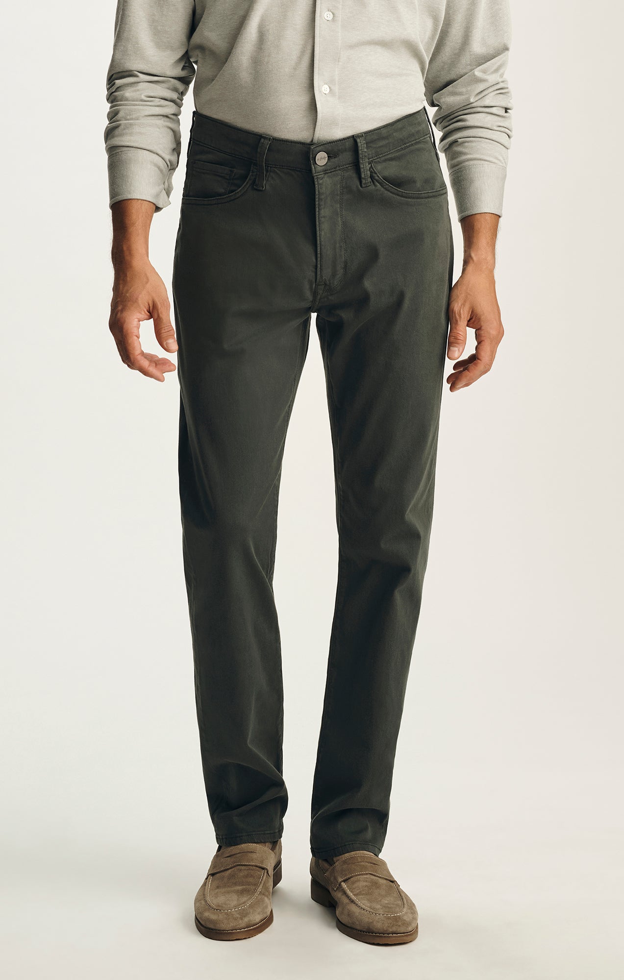 Courage Straight Leg Pants in Deep Teal Twill
