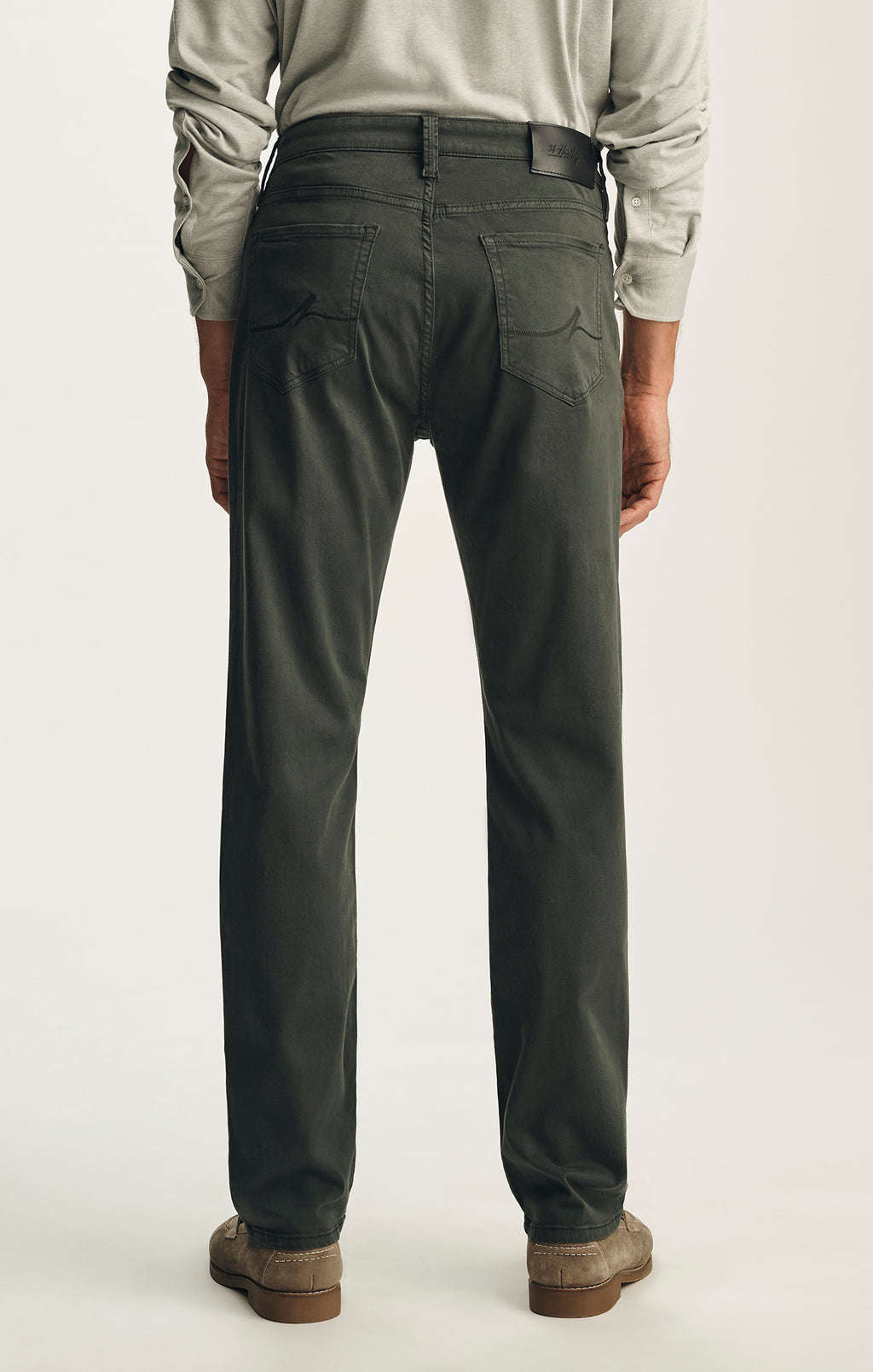 Courage Straight Leg Pants in Deep Teal Twill