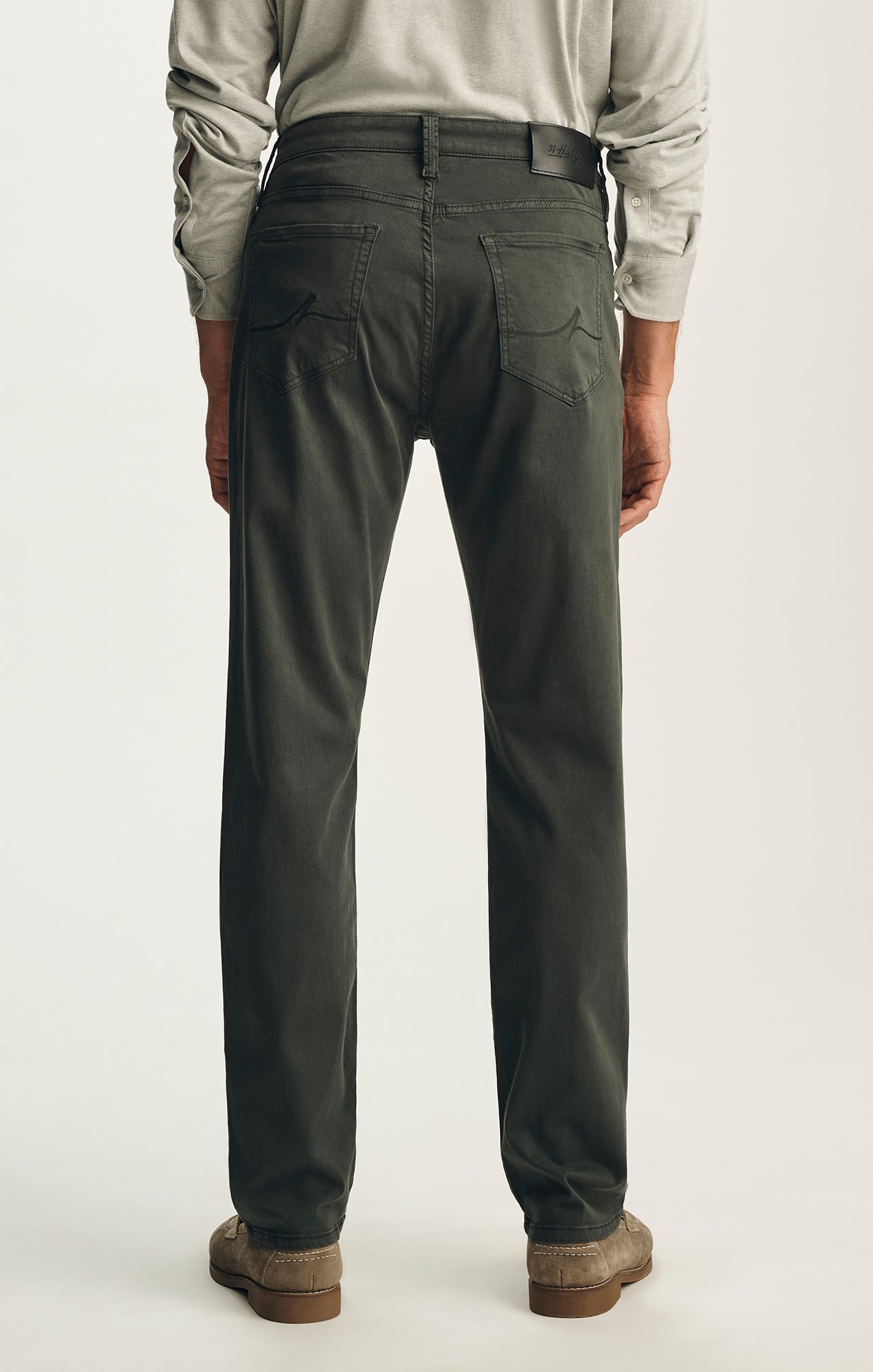 Courage Straight Leg Pants in Deep Teal Twill