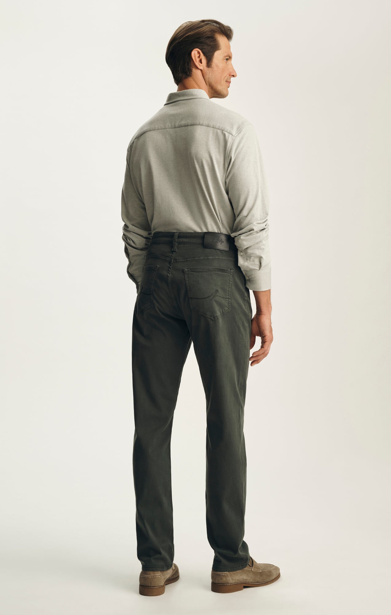 Courage Straight Leg Pants in Deep Teal Twill