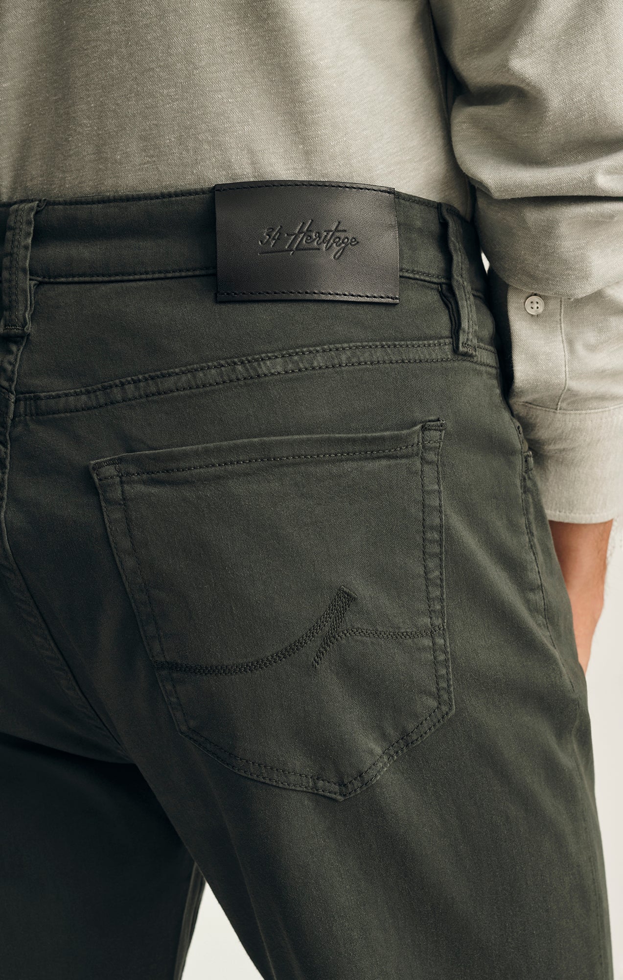 Courage Straight Leg Pants in Deep Teal Twill