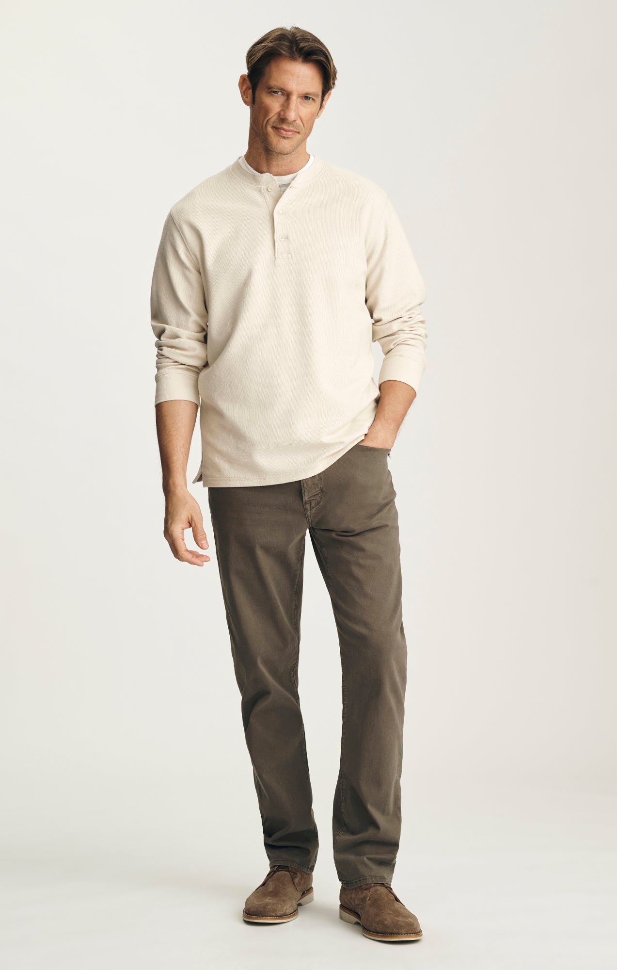 Courage Straight Leg Pants in Hardwood Twill