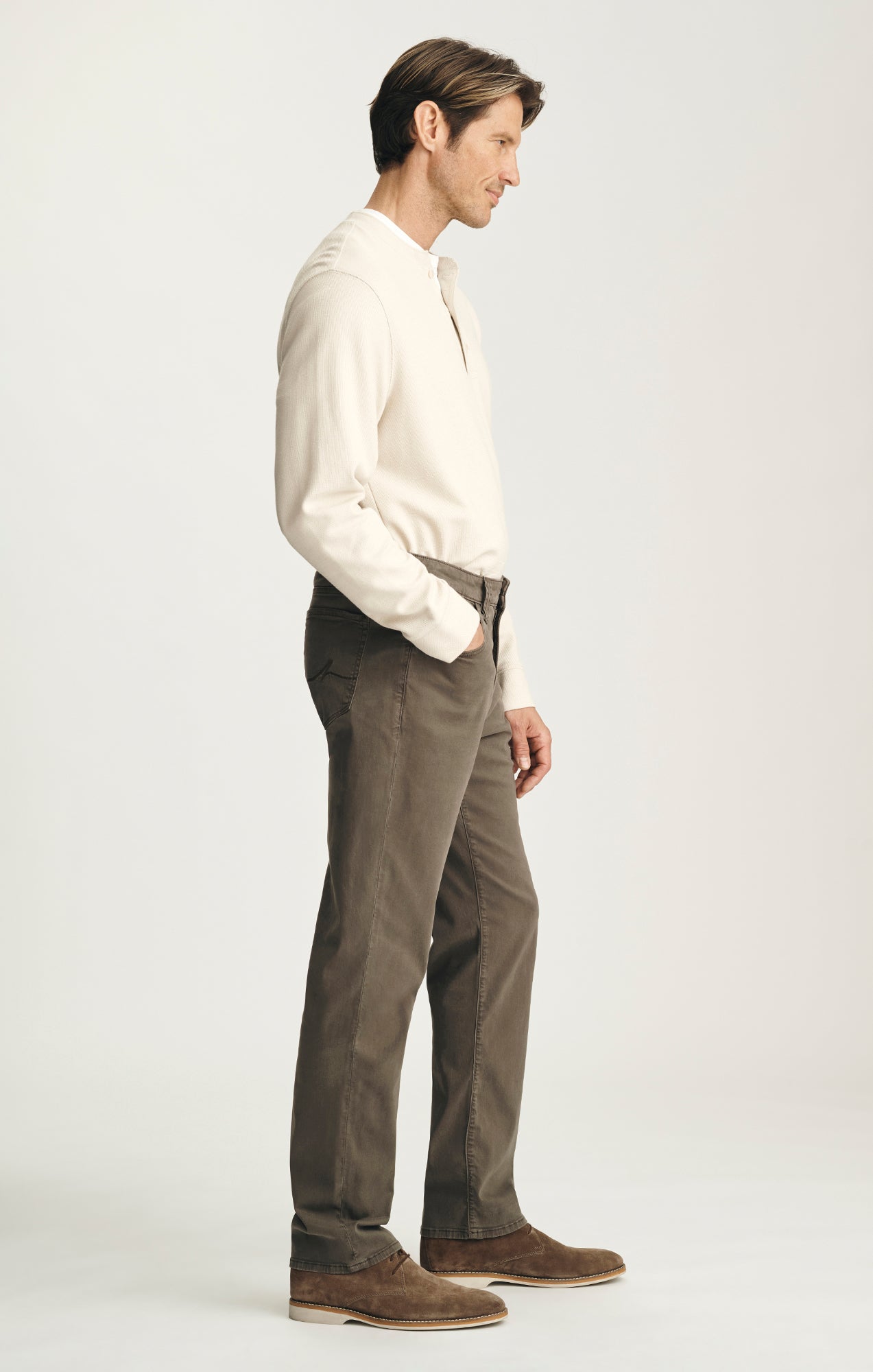 Courage Straight Leg Pants in Hardwood Twill