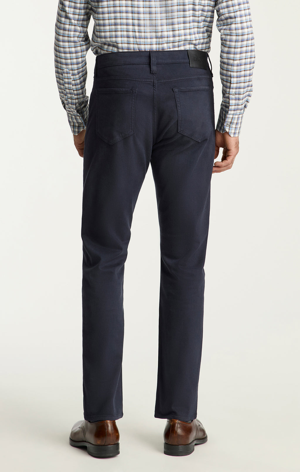 Courage Straight Leg Pants in Midnight Wool Luxe