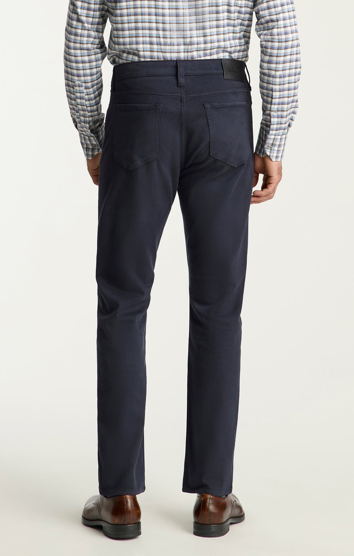 Courage Straight Leg Pants in Midnight Wool Luxe