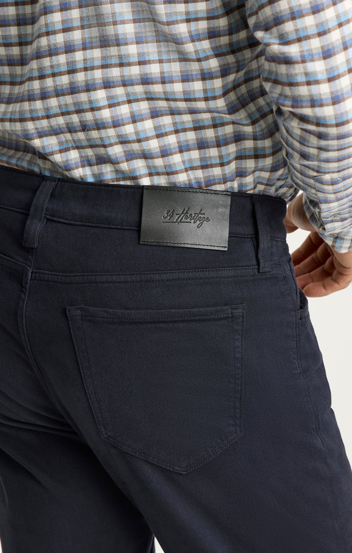 Courage Straight Leg Pants in Midnight Wool Luxe