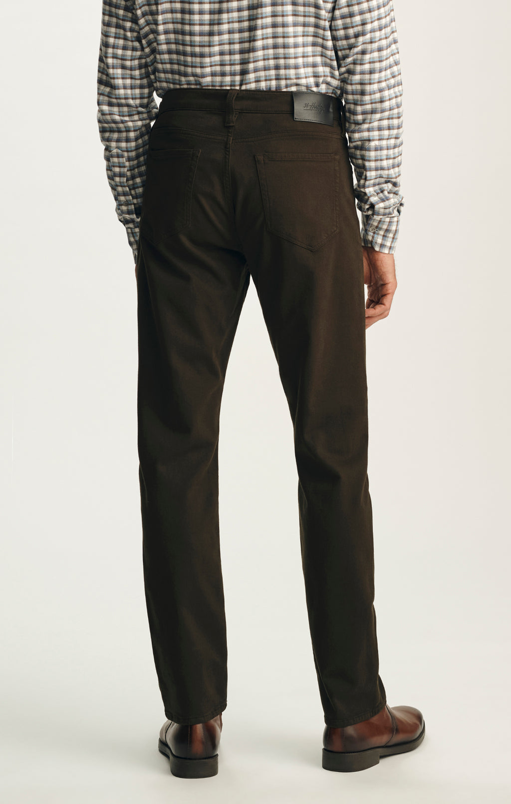 Courage Straight Leg Pants in Deep Forest Wool Luxe