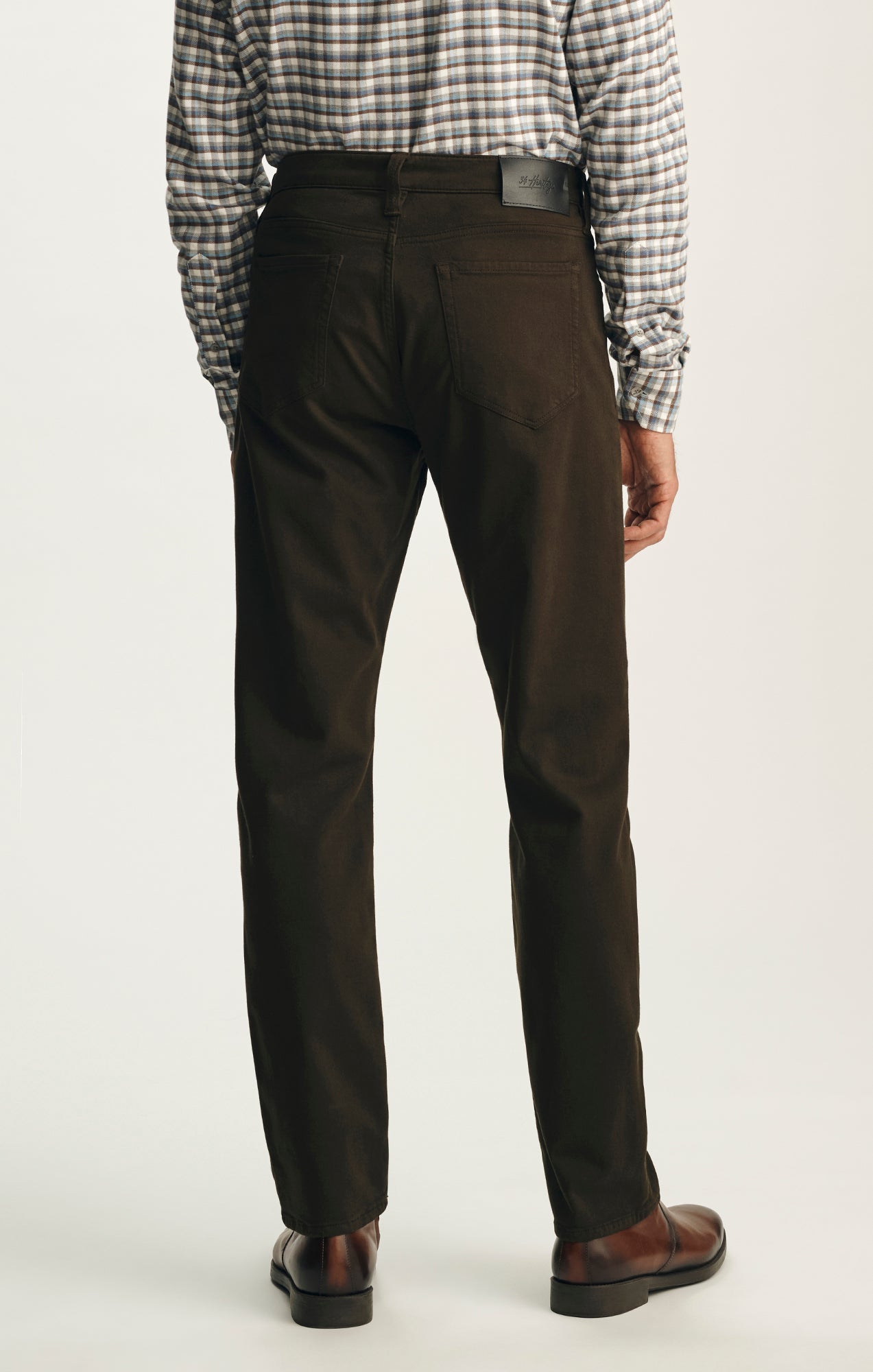 Courage Straight Leg Pants in Deep Forest Wool Luxe
