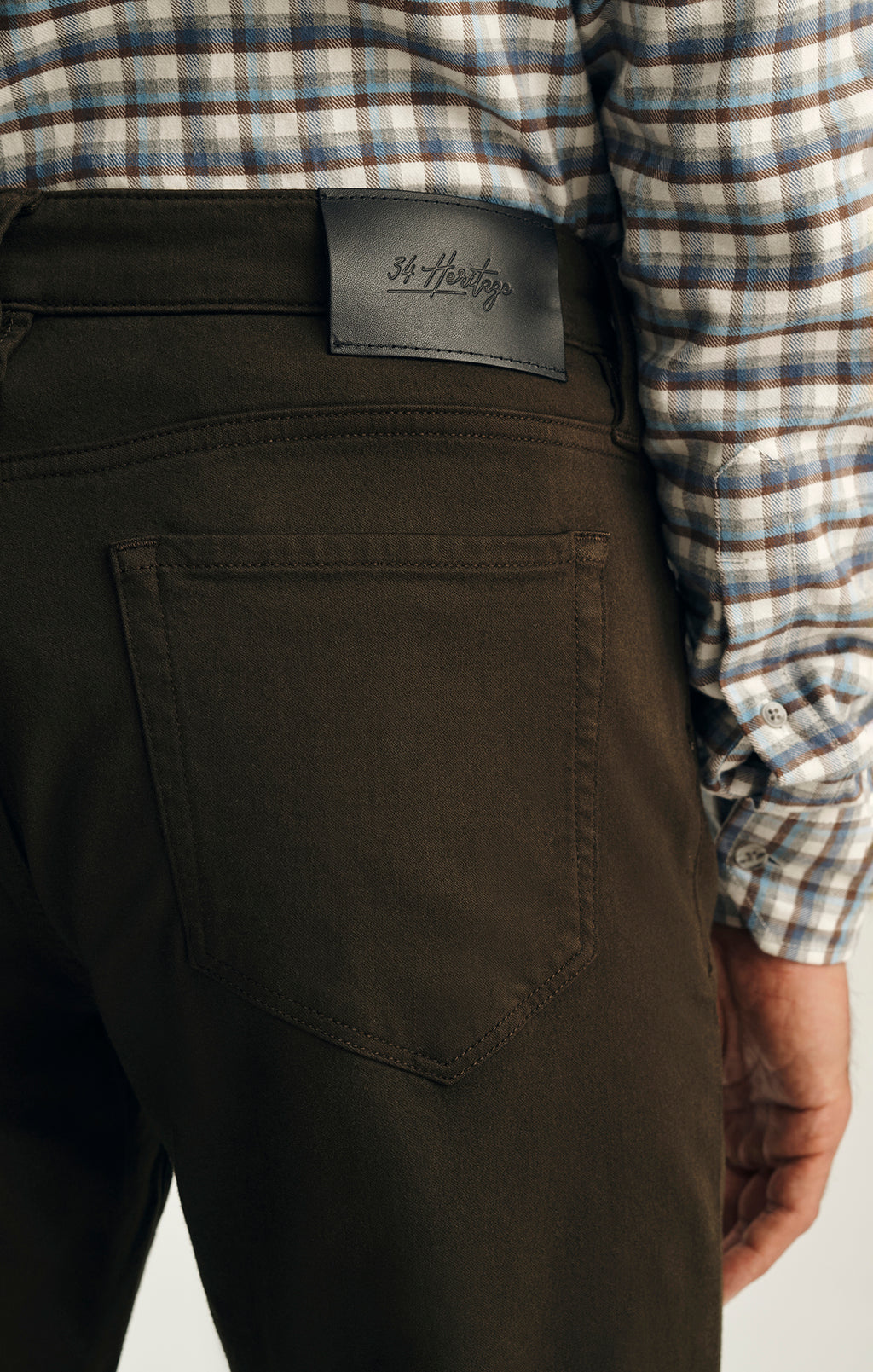 Courage Straight Leg Pants in Deep Forest Wool Luxe