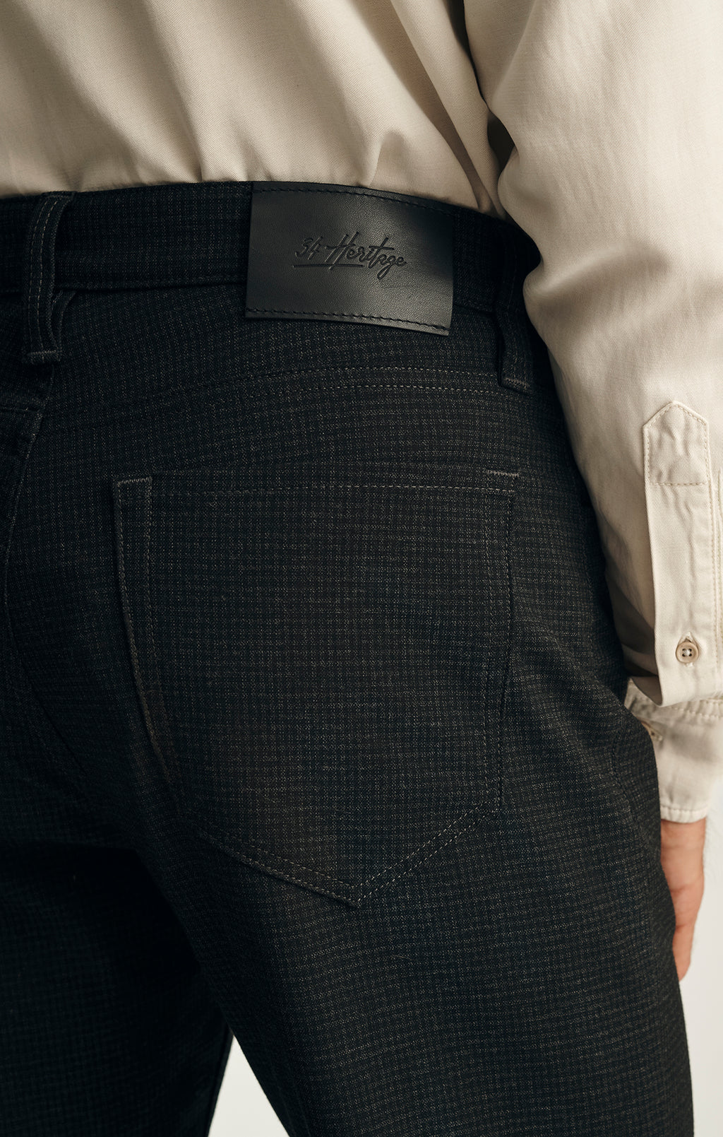 Courage Straight Leg Pants in Charcoal Supreme Plaid