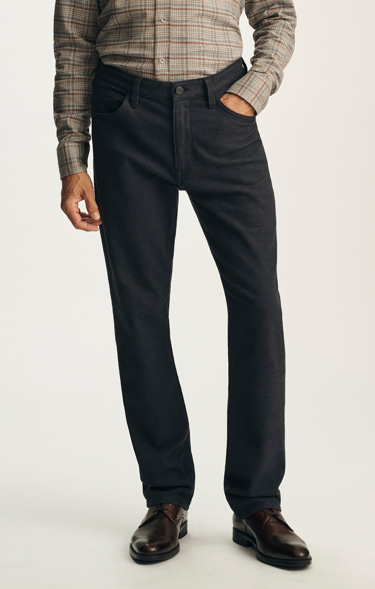 Courage Straight Leg Pants in Navy Nailhead