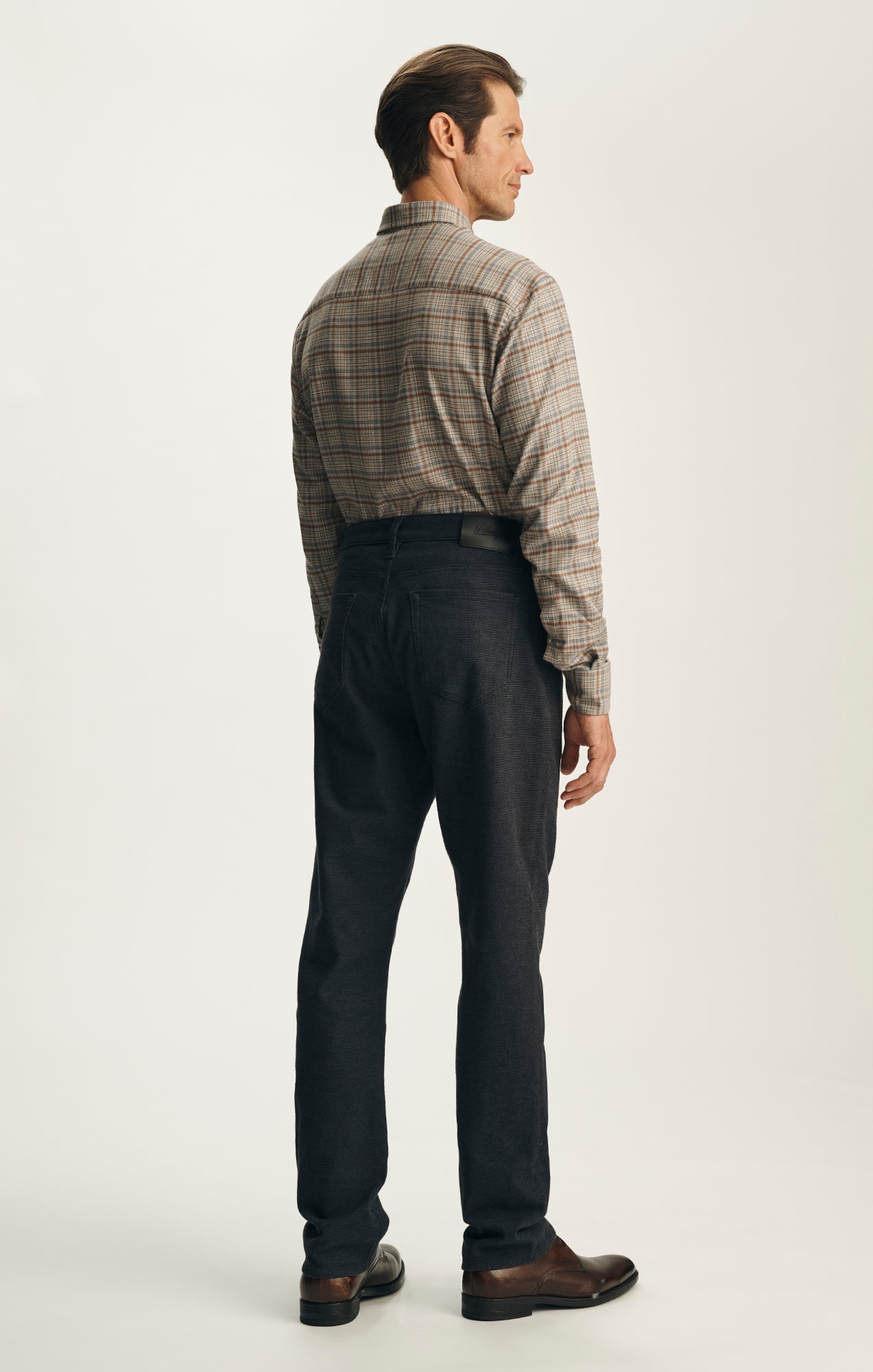 Courage Straight Leg Pants in Navy Nailhead