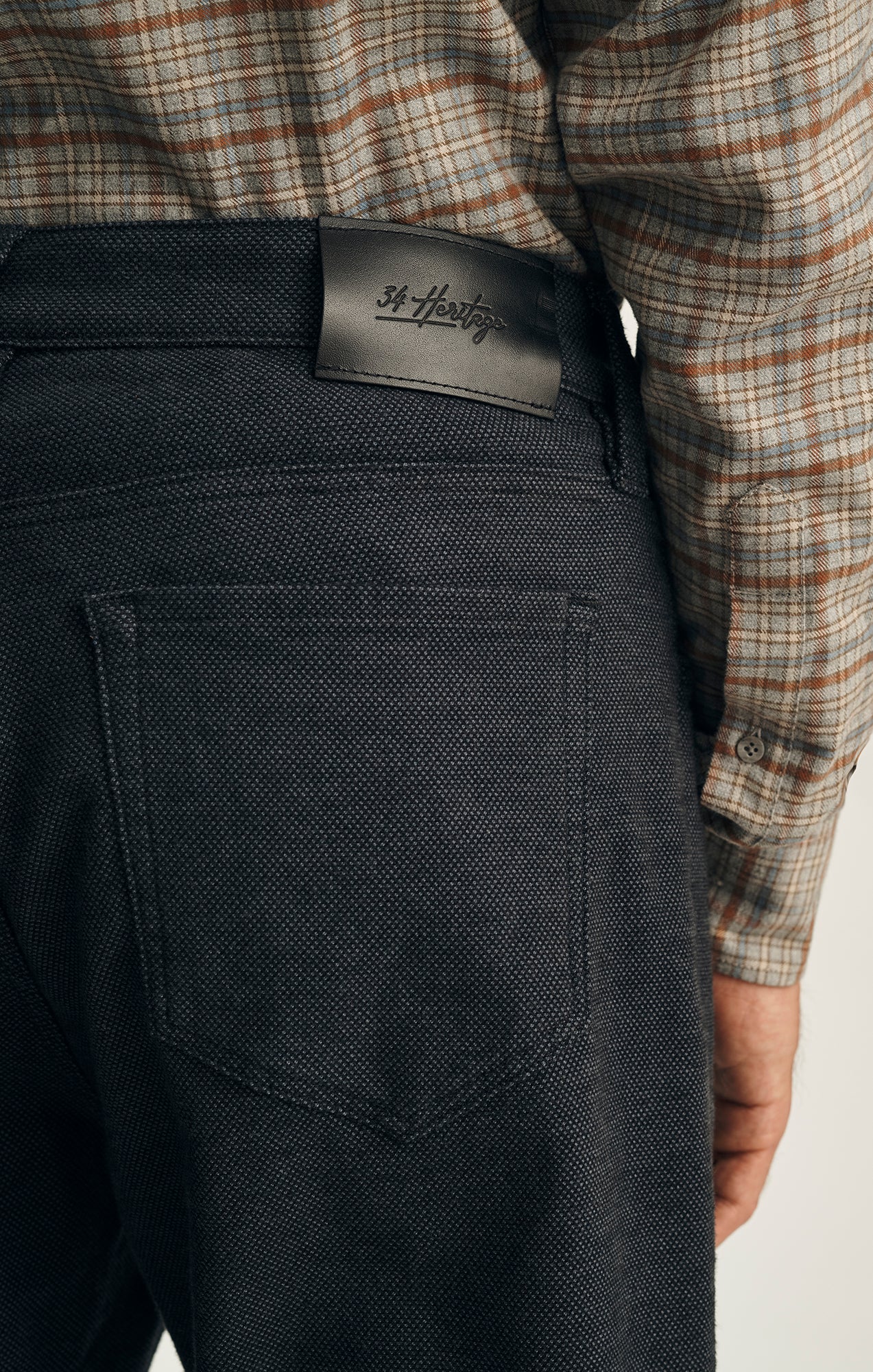 Courage Straight Leg Pants in Navy Nailhead