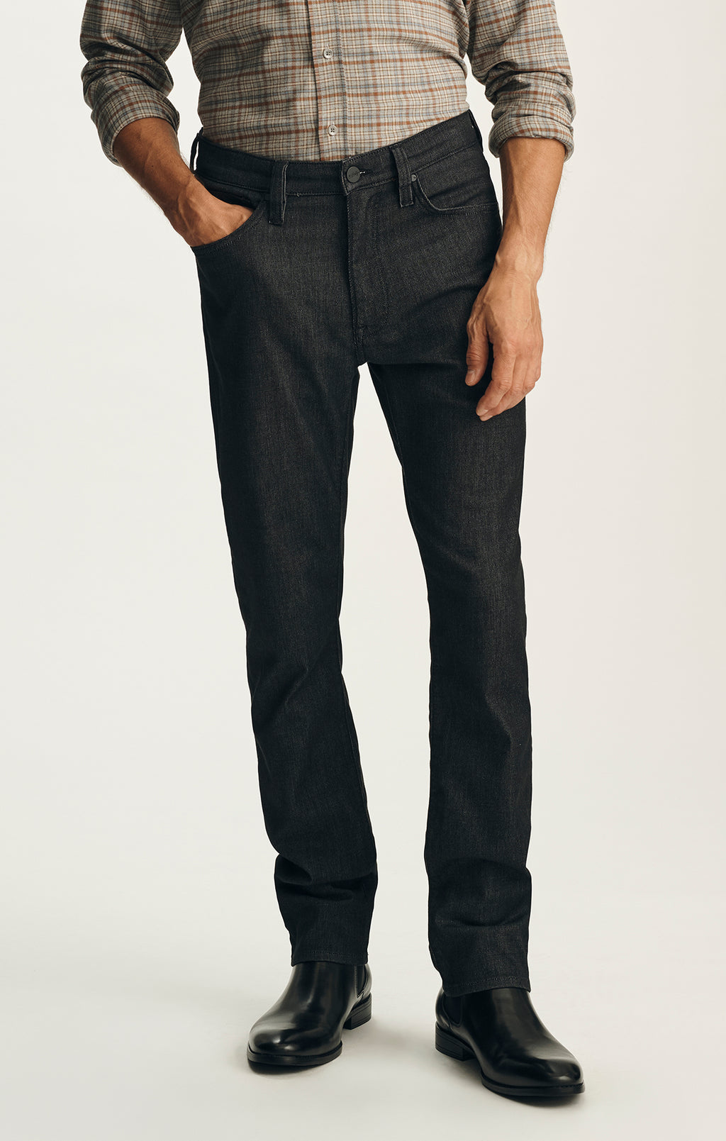 Courage Straight Leg Jeans in Black Sporty