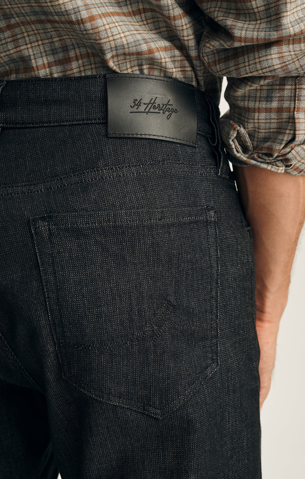 Courage Straight Leg Jeans in Black Sporty