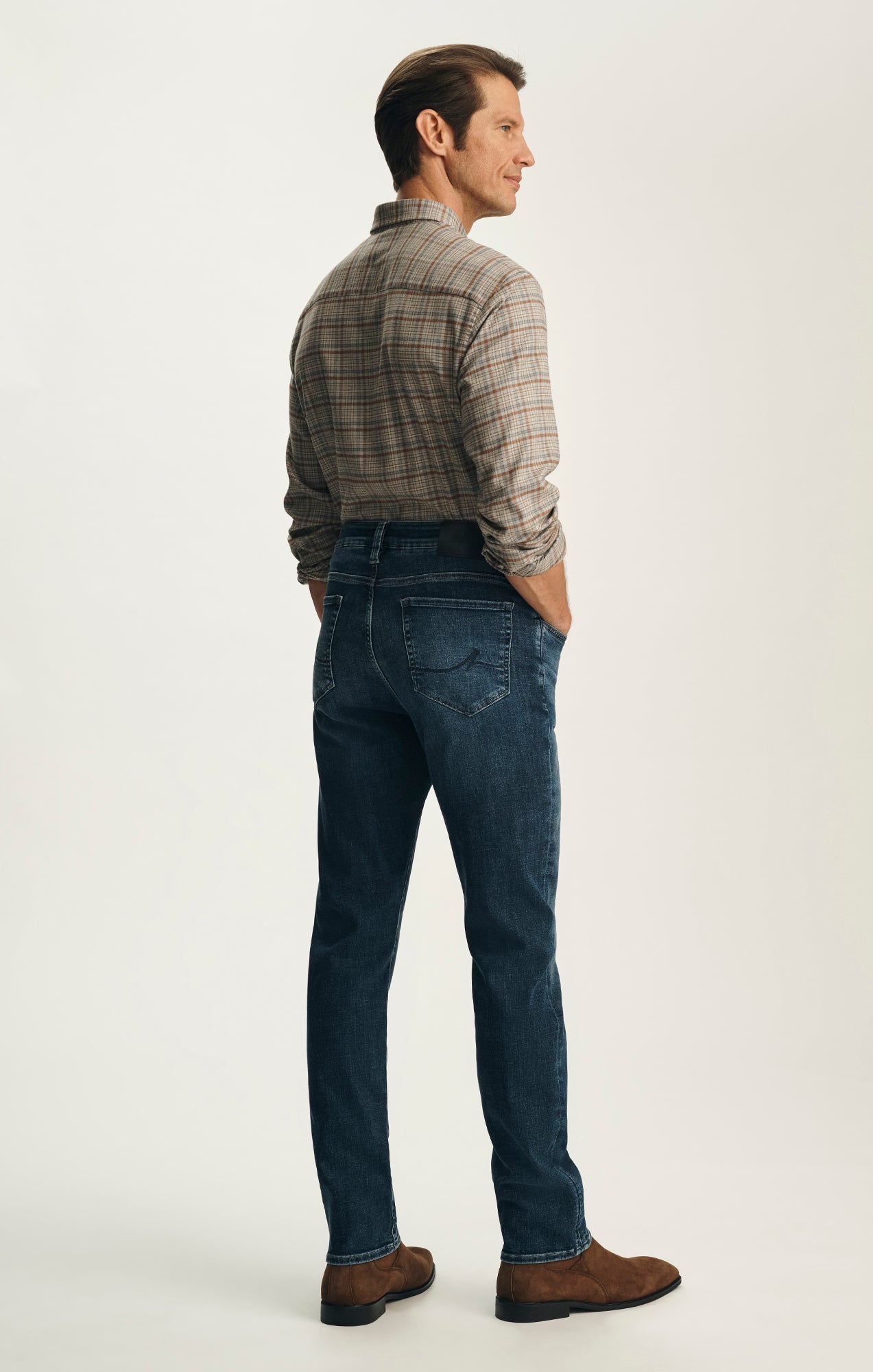 Courage Straight Leg Jeans in Dark Organic Ultra