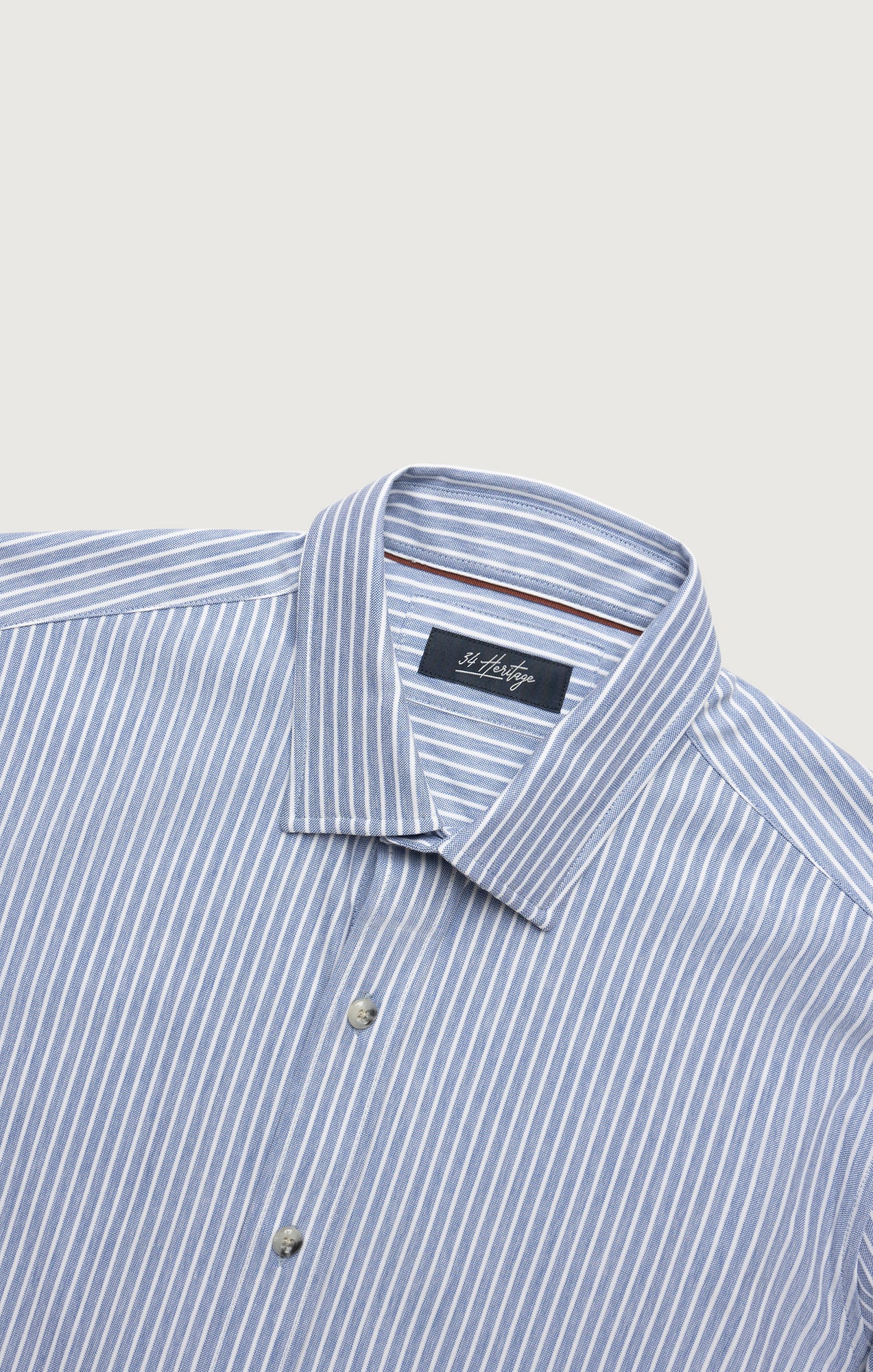 34 Heritage Men's Striped Shirt in Blue – 34 Heritage Canada