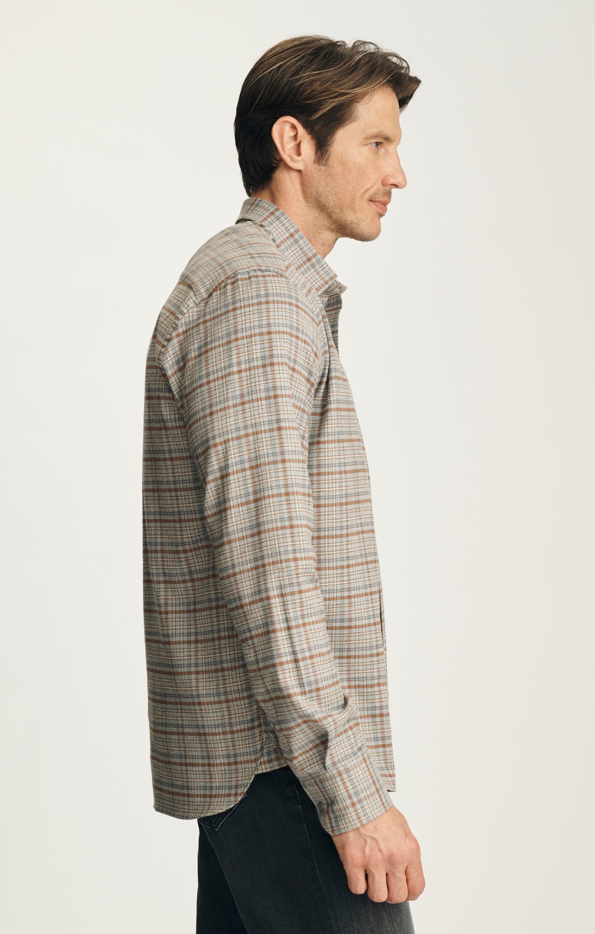Check Shirt in Terracotta