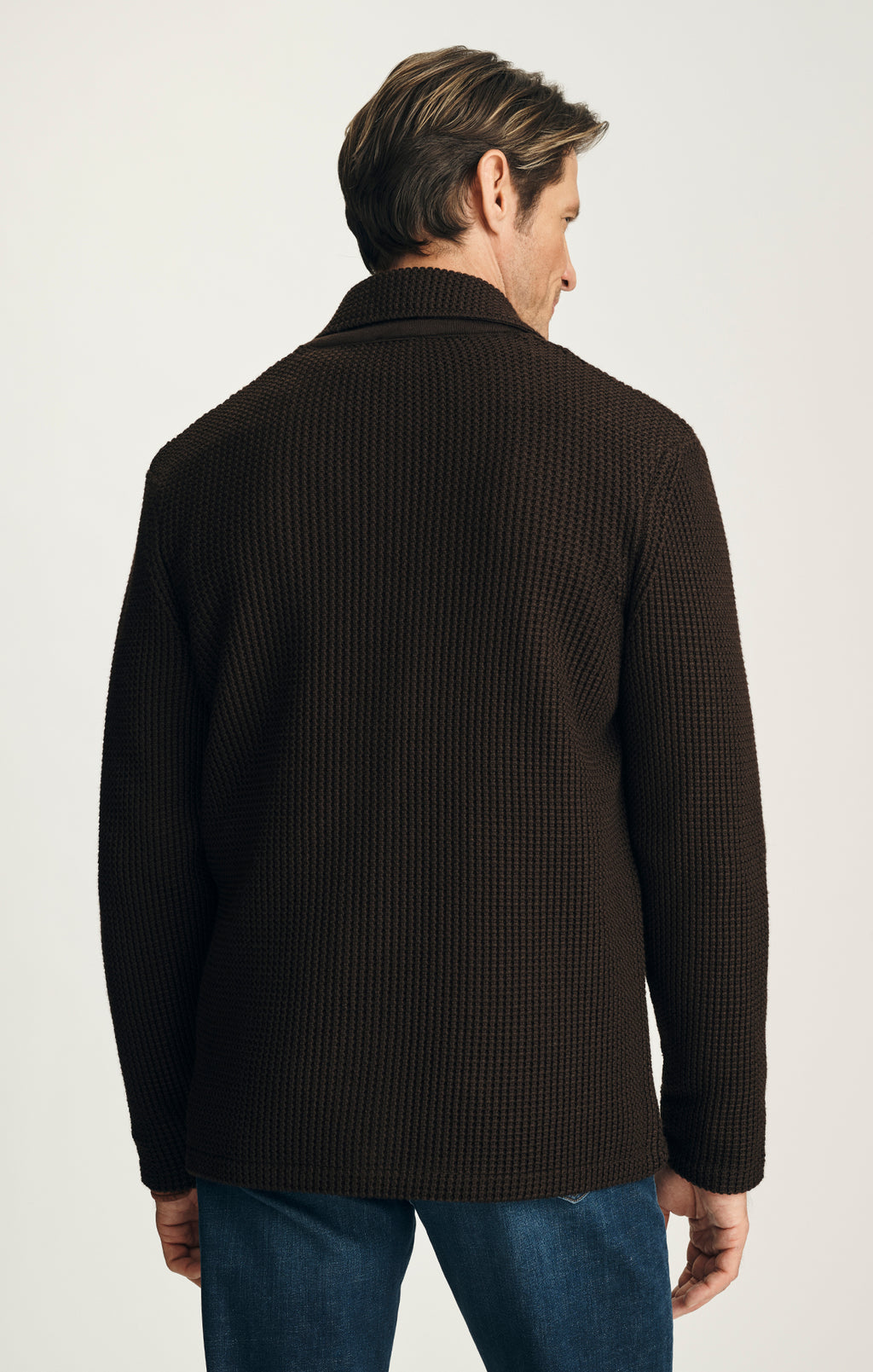 Birch Knit Blazer in Brown
