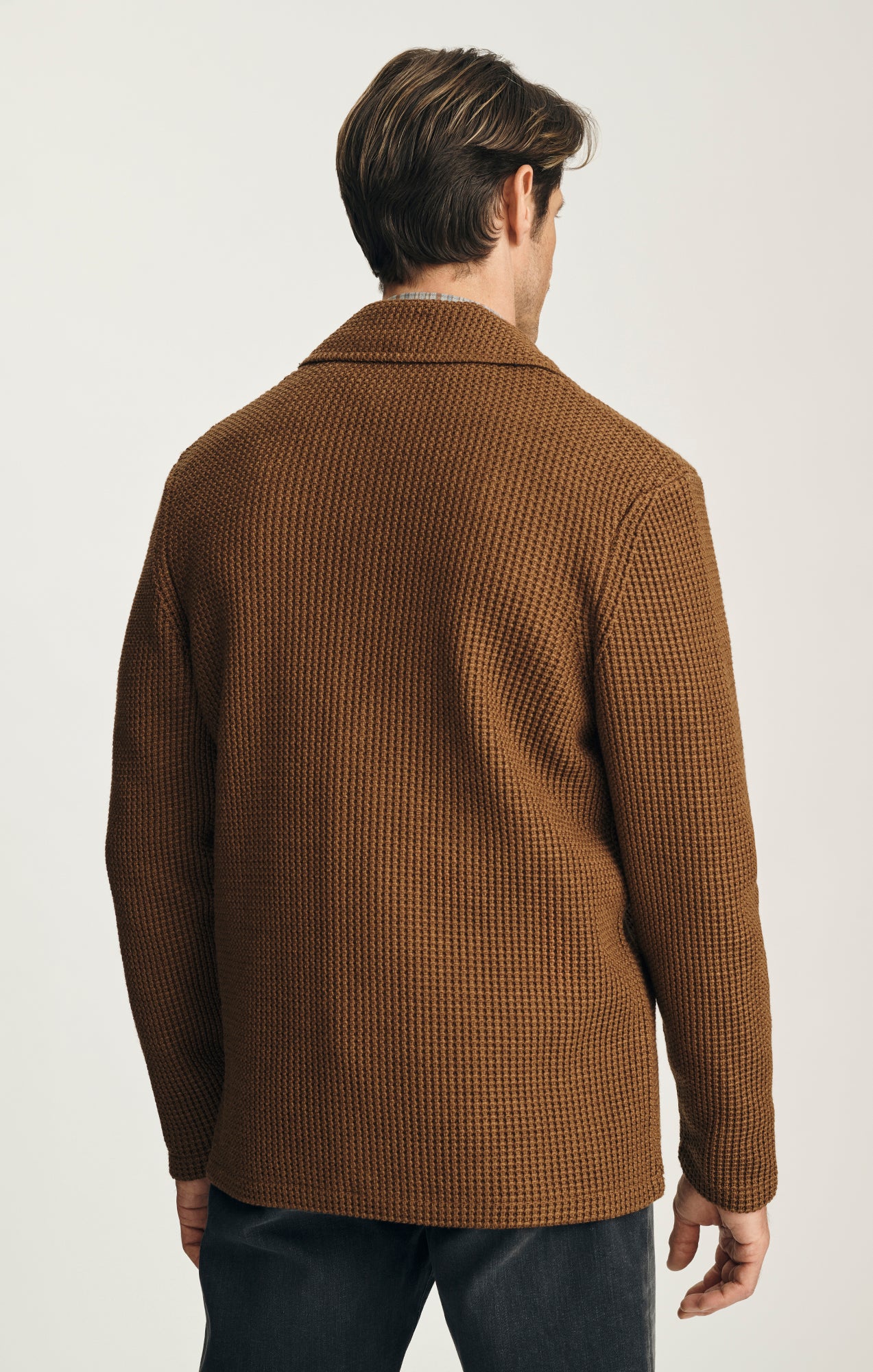 Birch Knit Blazer in Terracotta