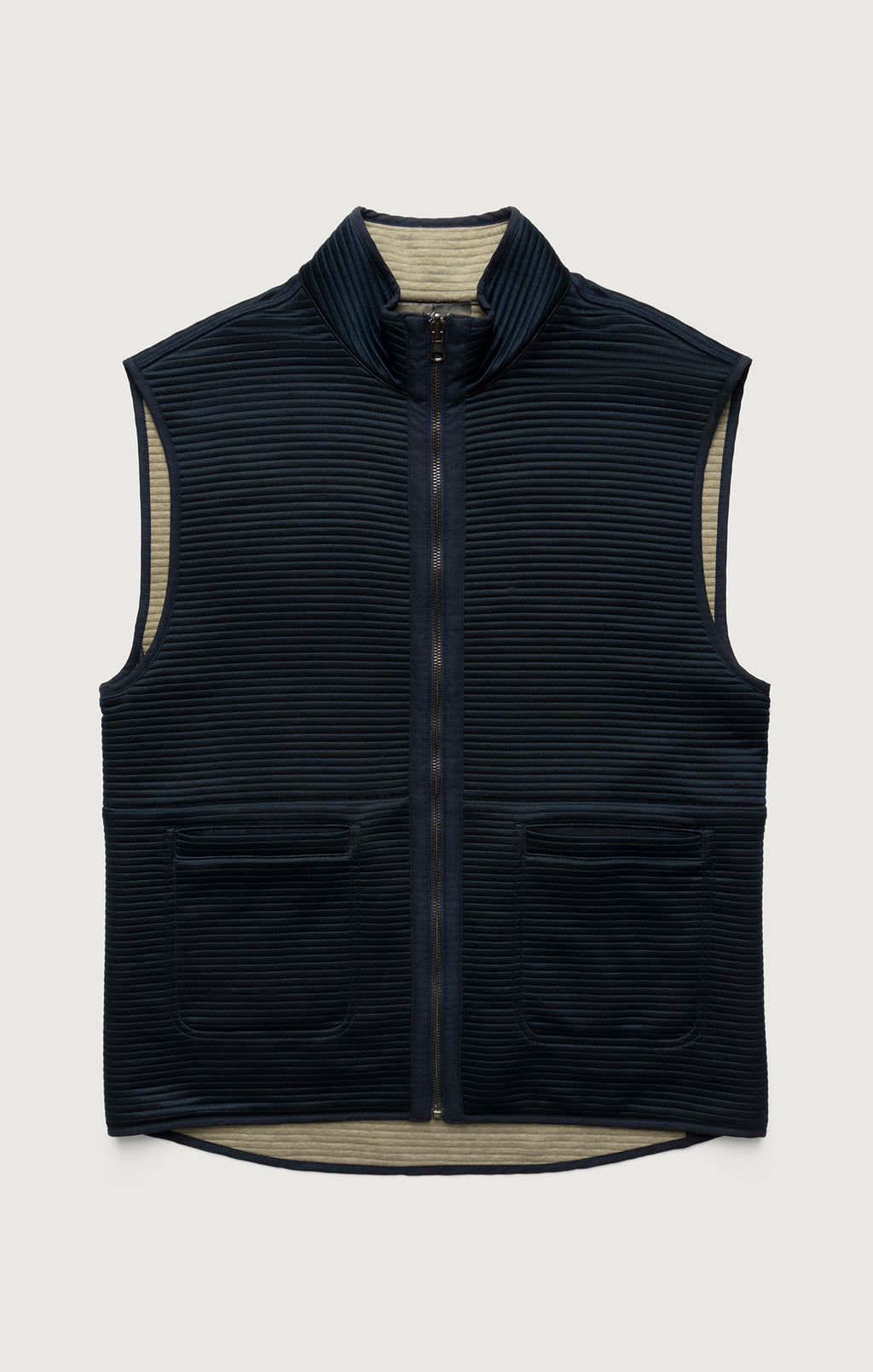 Ottoman Vest in Navy