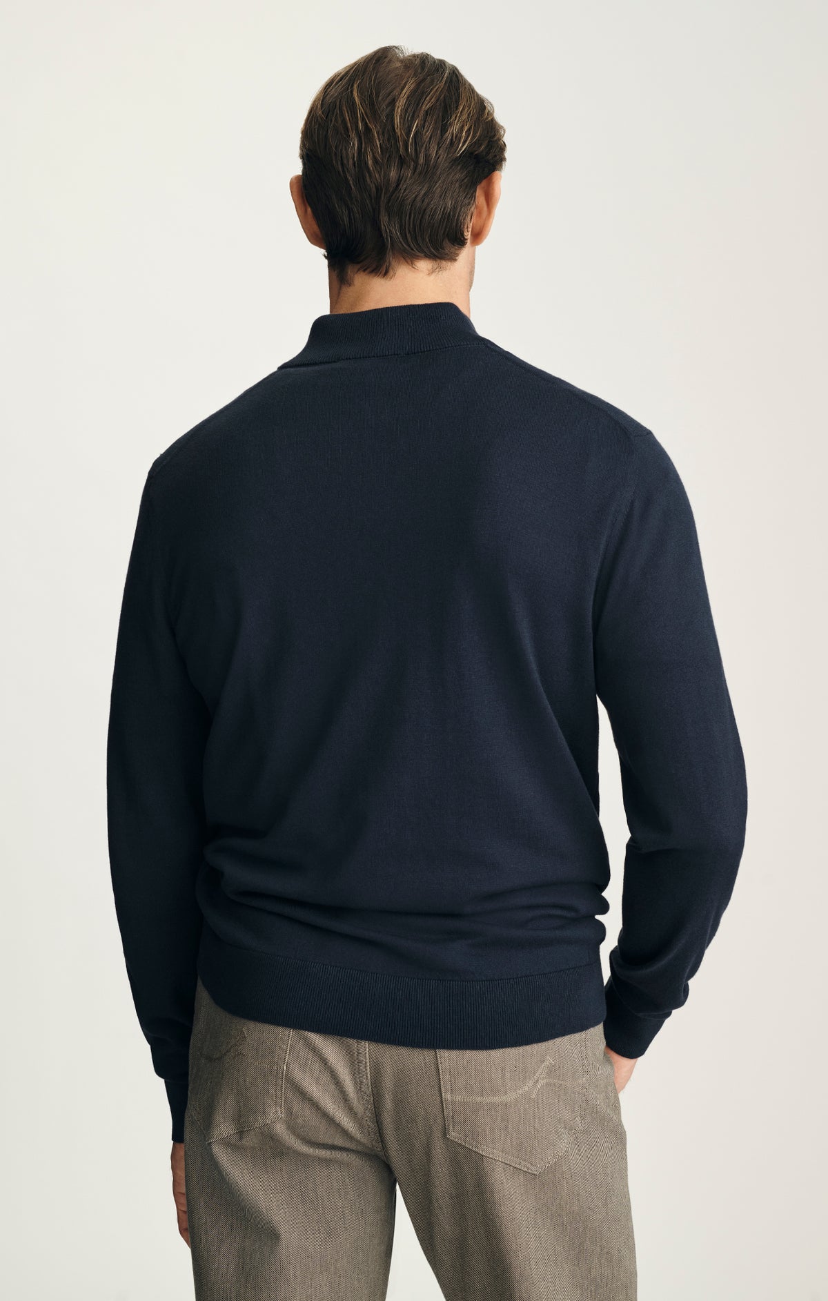 Quarter Zip Sweater in Total Eclipse