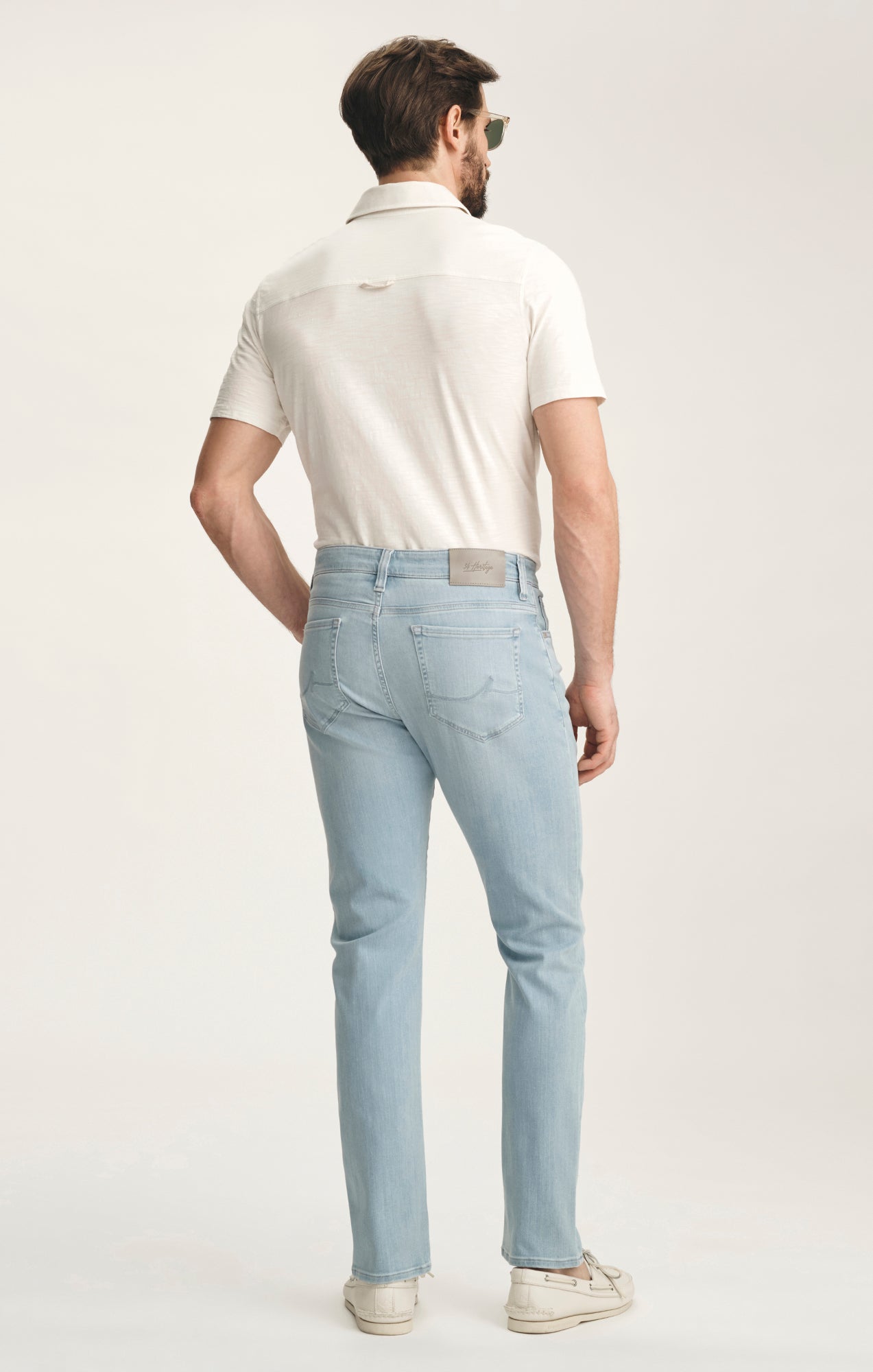 Cool Tapered Leg Jeans In Bleached Urban