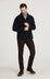 Cool Tapered Leg Pants in Burgundy Twill